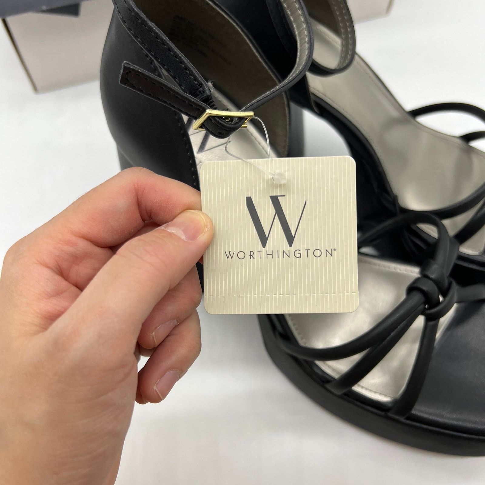 Other Worthington Womens Ellsworth Heeled Sandals Black Size US 9 / IT 39 - 6 Thumbnail