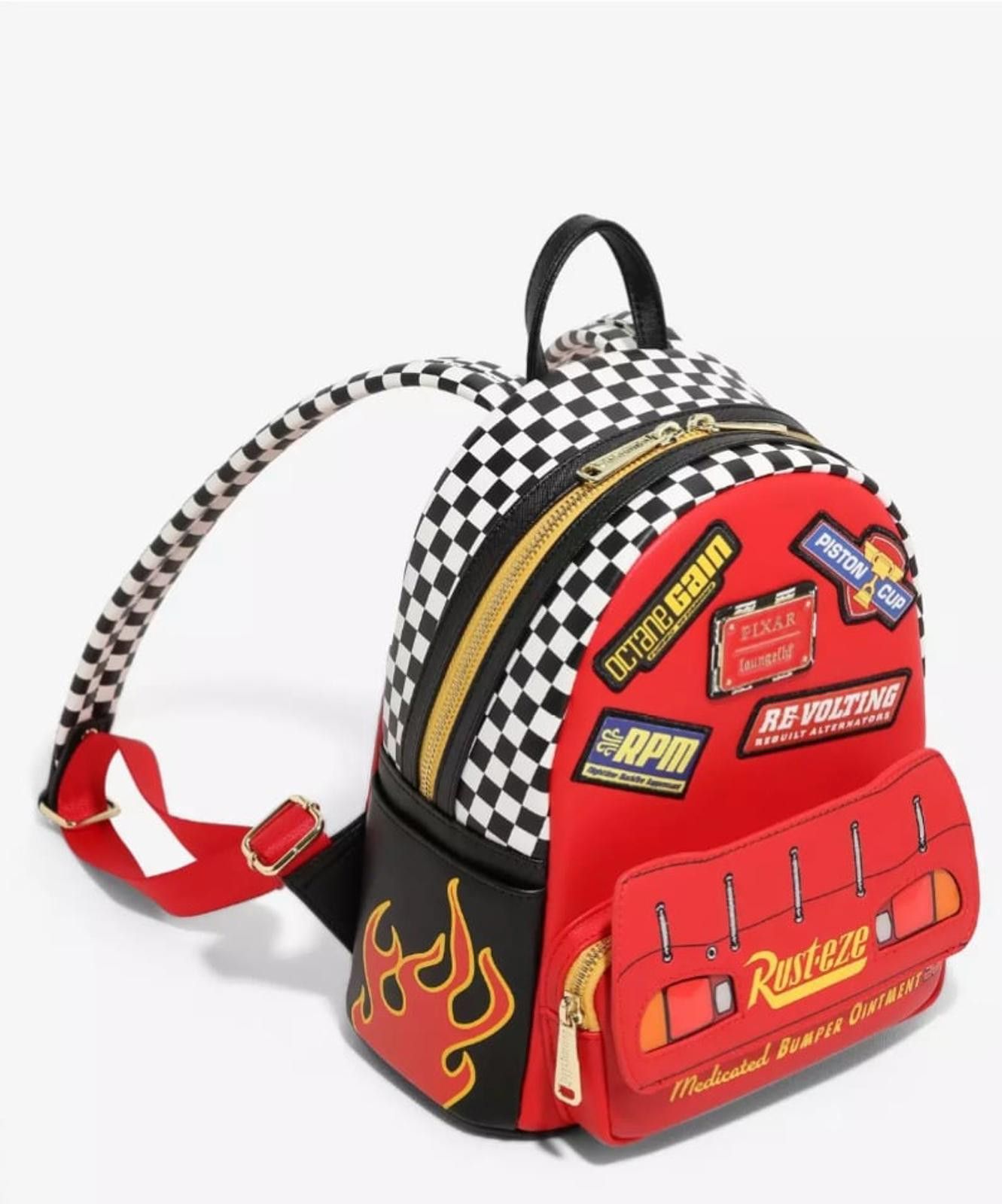Loungefly Cars Lightning McQueen Rust-eze LU Mini Backpack