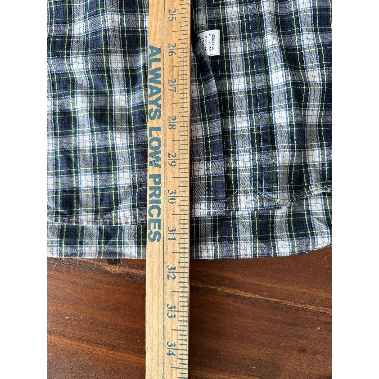 Ralph Lauren Ralph Lauren Classic Fit, Button Up LRG Blue w/Green Plaid Size US L / EU 52-54 / 3 - 7 Thumbnail