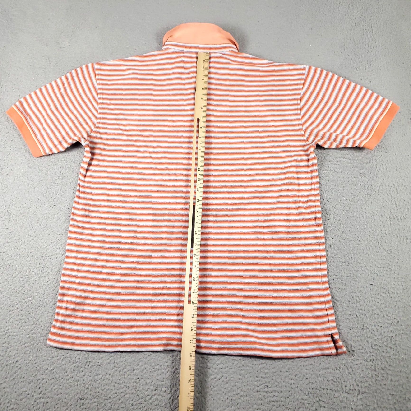 Tommy Hilfiger Tommy Hilfiger Polo Shirt Mens Large Orange Striped Casual Short Sleeve Activewear Size US L / EU 52-54 / 3 - 4 Thumbnail