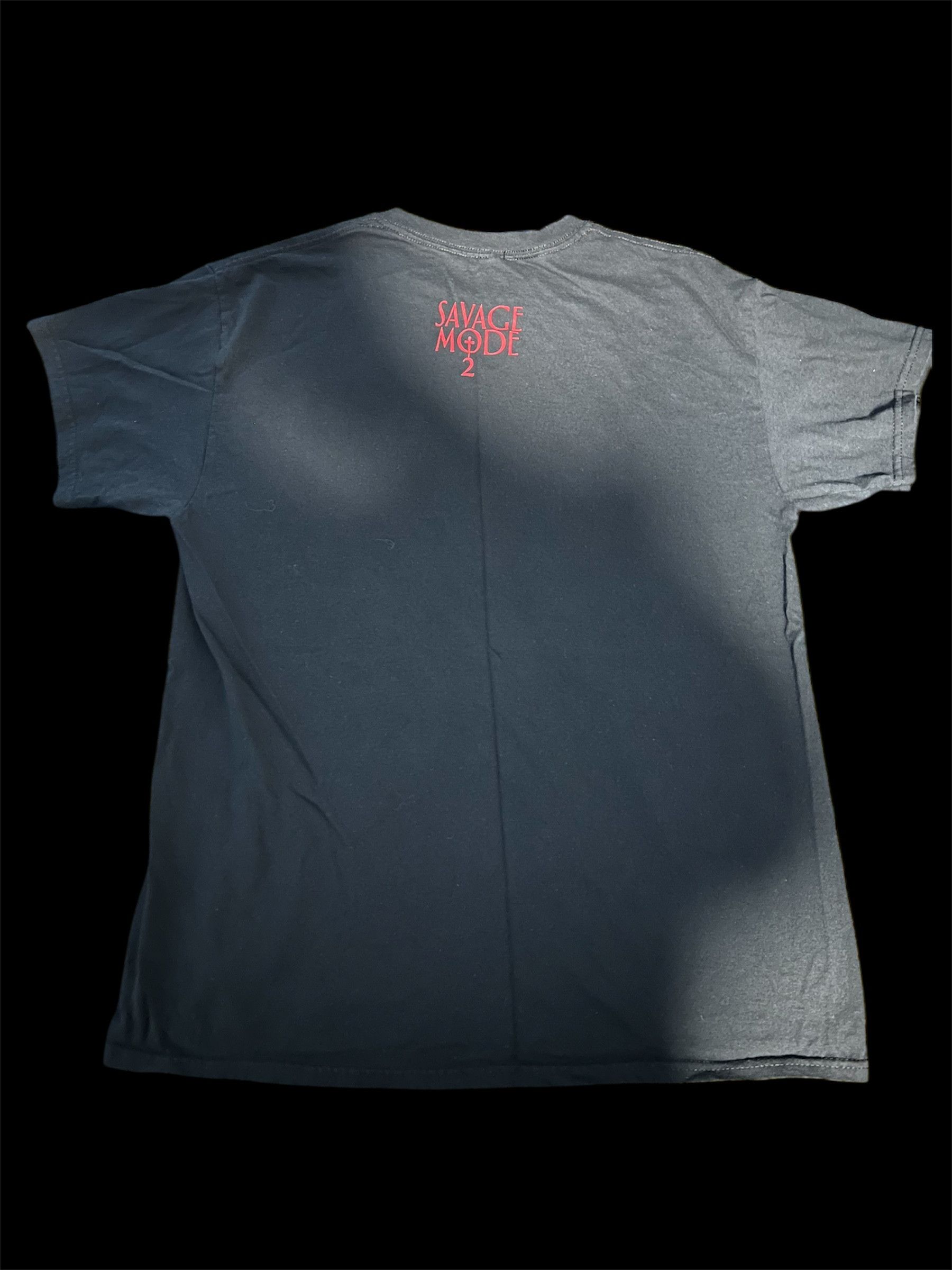 21 Savage 21 Savage x Metro Boomin “Savage Mode II” Promo Tee – Black Size US L / EU 52-54 / 3 - 2 Thumbnail