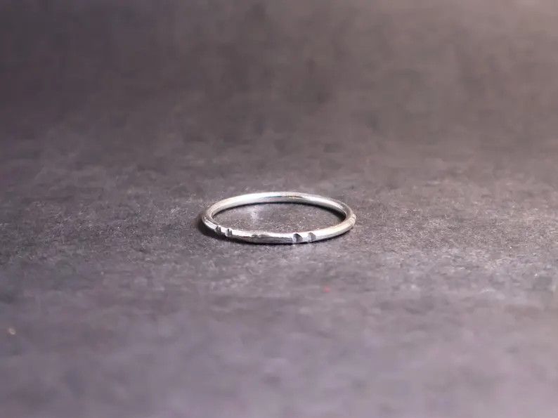 Handmade Silver Band Ring, 925 Silver Promise Ring, Handmade Jewelry, Size ONE SIZE - 6 Thumbnail