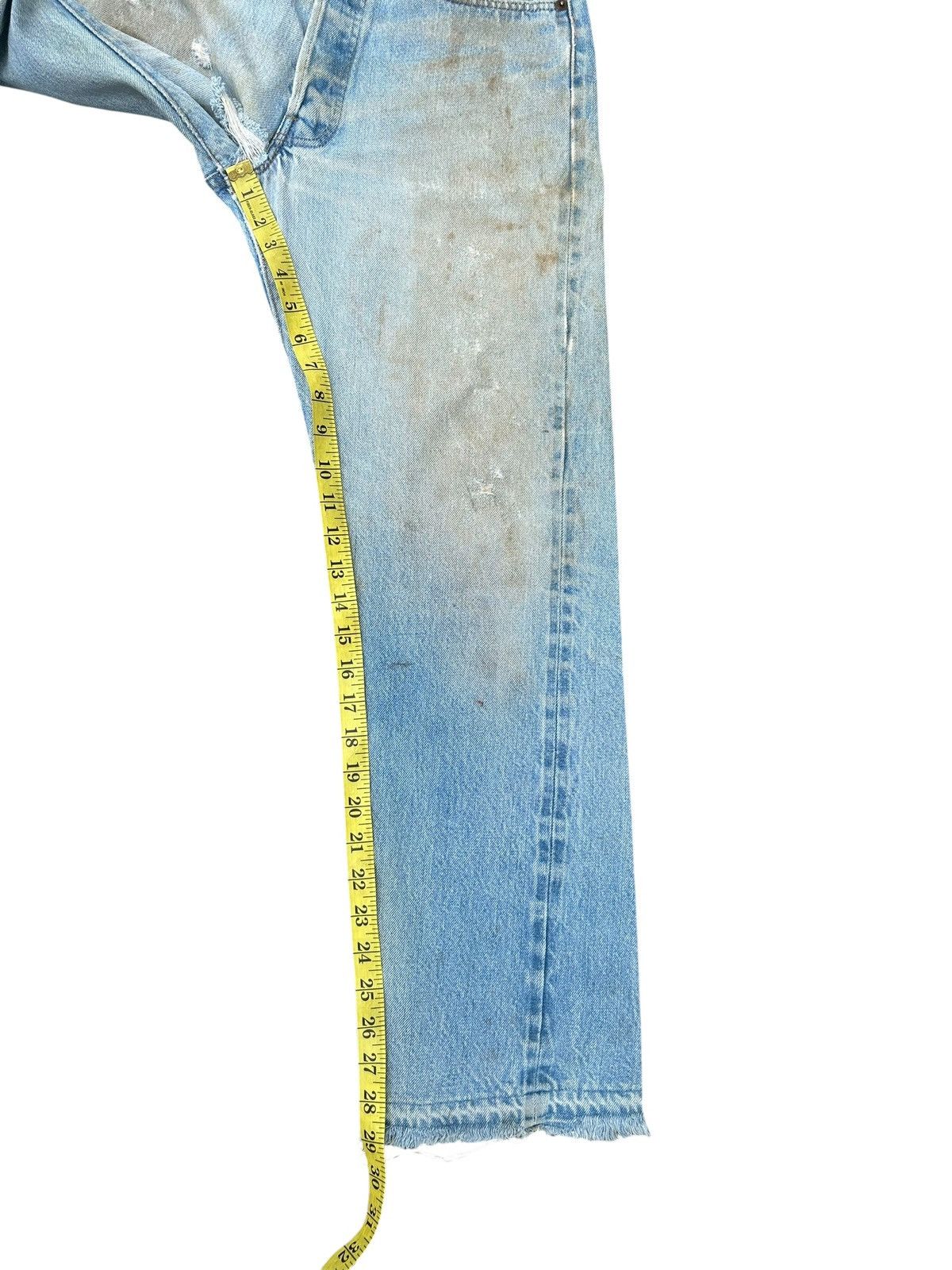 Kapital 80's THRASHED Levis 6 Selvedge Distressed Dirty Denim Jeans Size US 30 / EU 46 - 20 Thumbnail