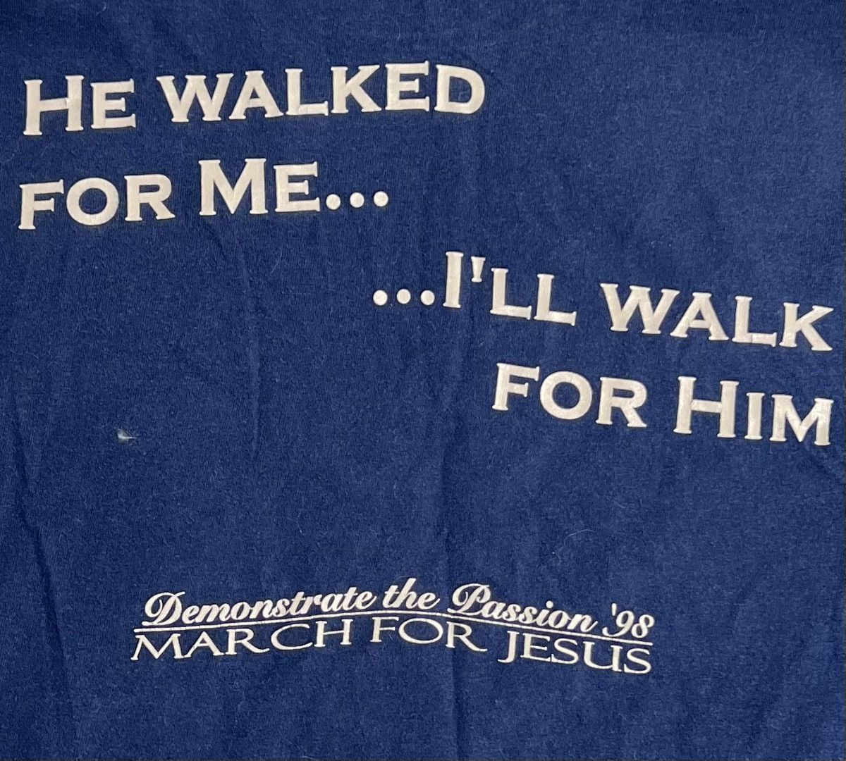 Hanes Vintage Jesus T-shirt Size US L / EU 52-54 / 3 - 4 Thumbnail