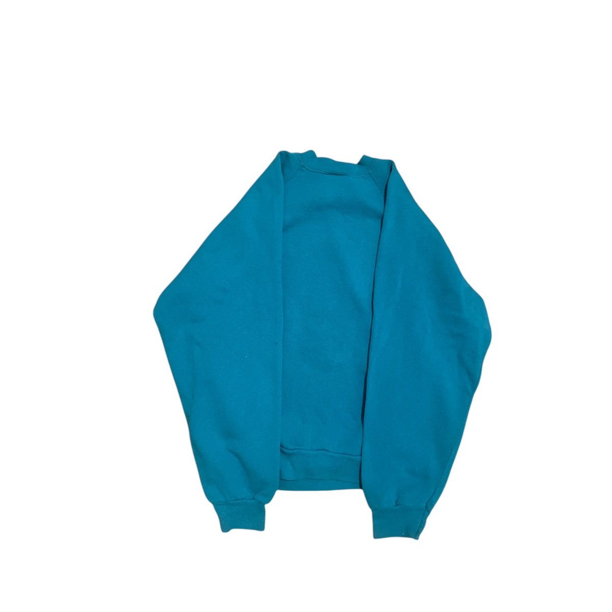 Tultex × Vintage Vintage Men Tultex Boxy Fit Teal Blank Sweatshirt Sz L Size US L / EU 52-54 / 3 - 5 Thumbnail