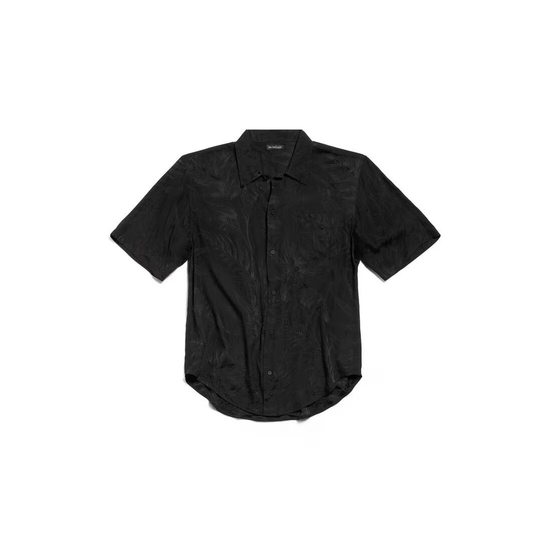 Balenciaga o1mt1gz0724 Short Sleeve Shirt in Black Size US M / EU 48-50 / 2 - 1 Thumbnail