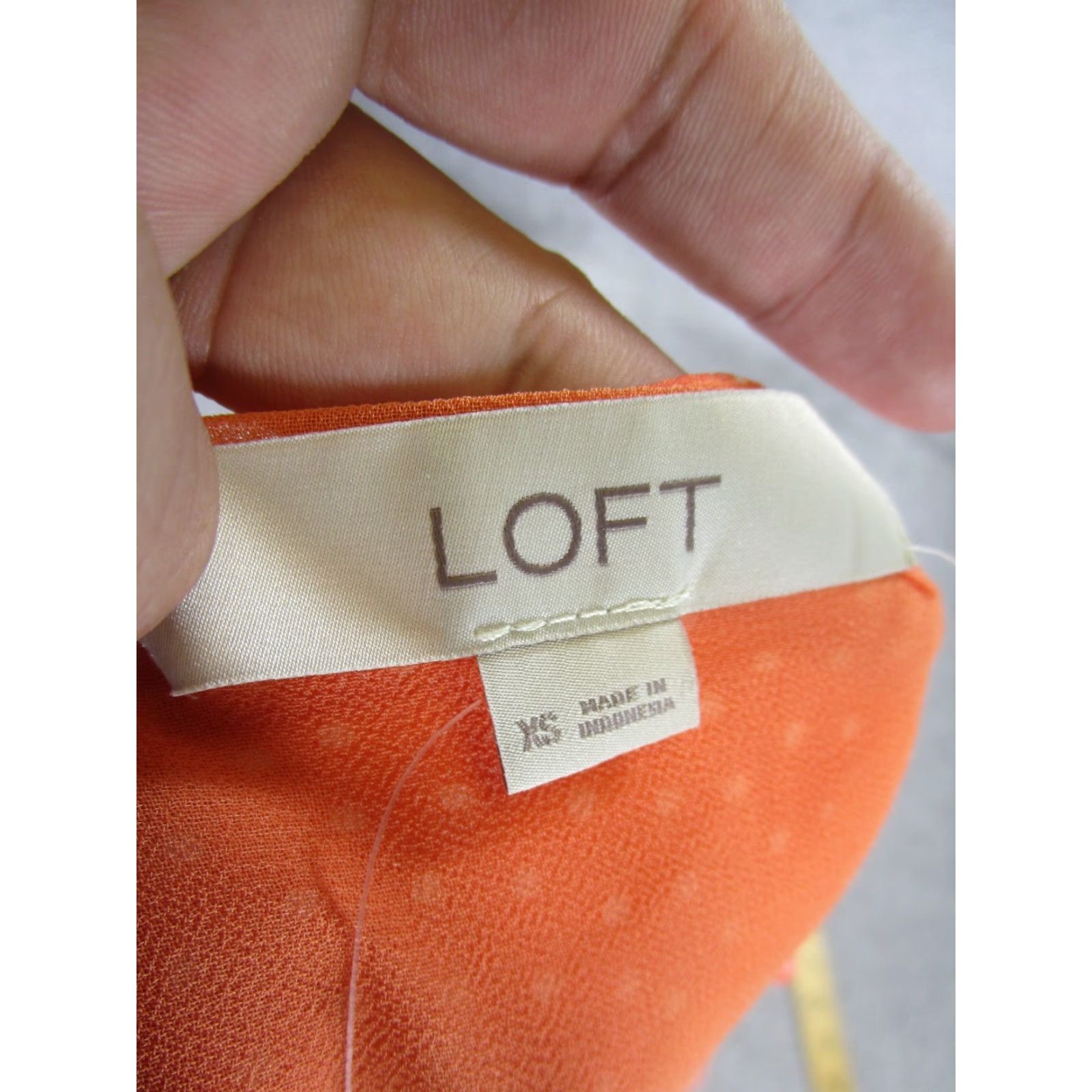 Loft LOFT Tank Women XS Orange Polka Dot Camisole Sleeveless Casual Womens Size XS / US 0-2 / IT 36-38 - 6 Thumbnail