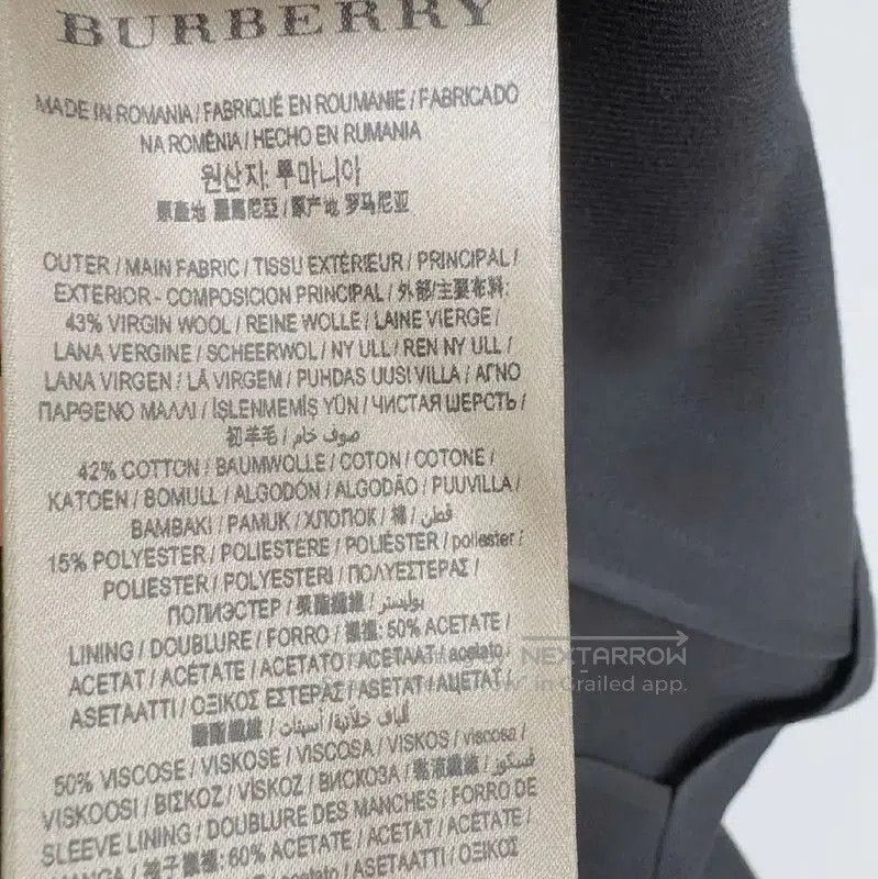Burberry Burberry Women's Black Double-Breasted Coat. Size S / US 4 / IT 40 - 7 Thumbnail