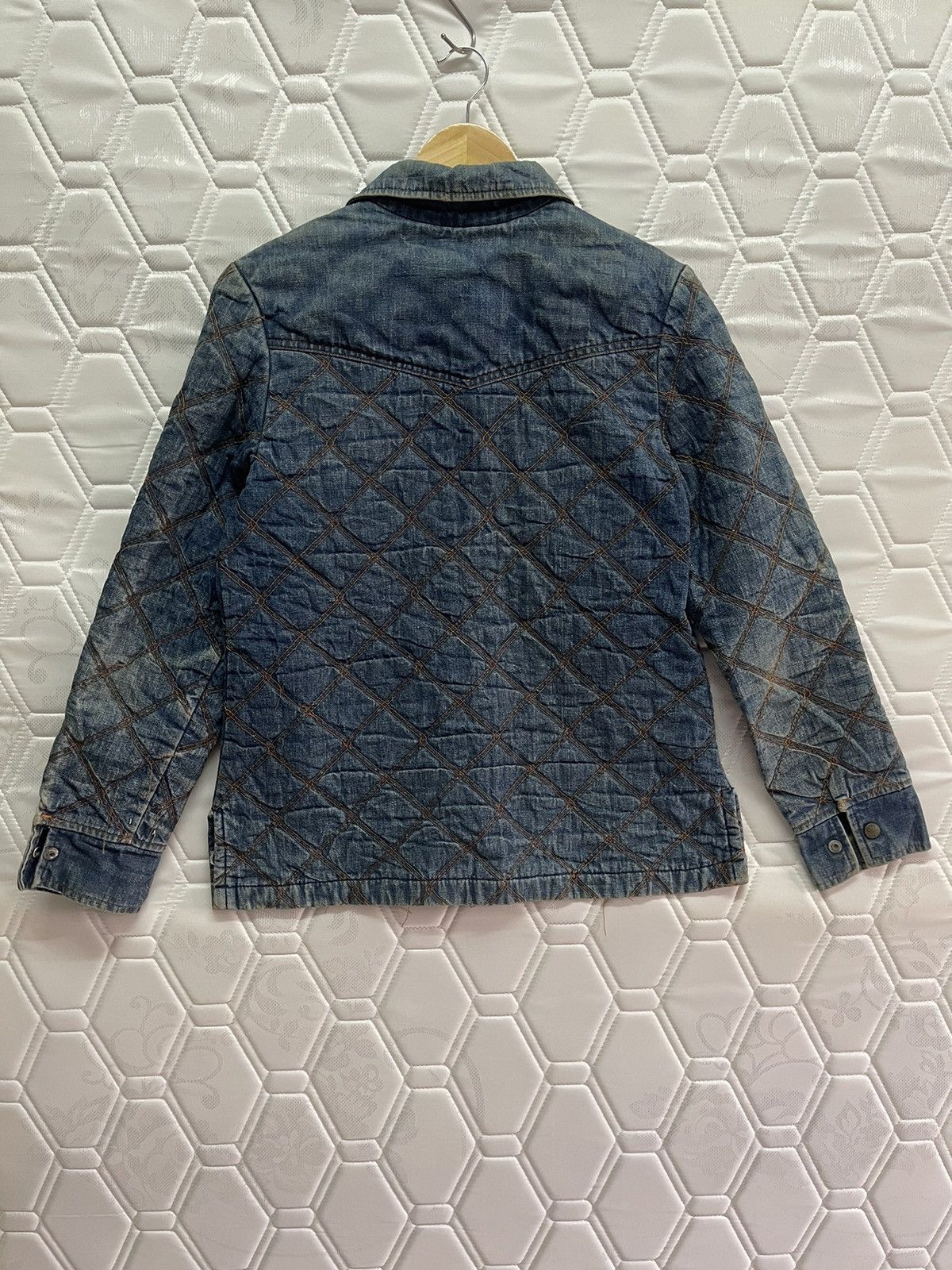 Lee × Vintage VINTAGE 80’S LEE LADYS DENIM BLUE QUILTS JACKET Size S / US 4 / IT 40 - 4 Thumbnail