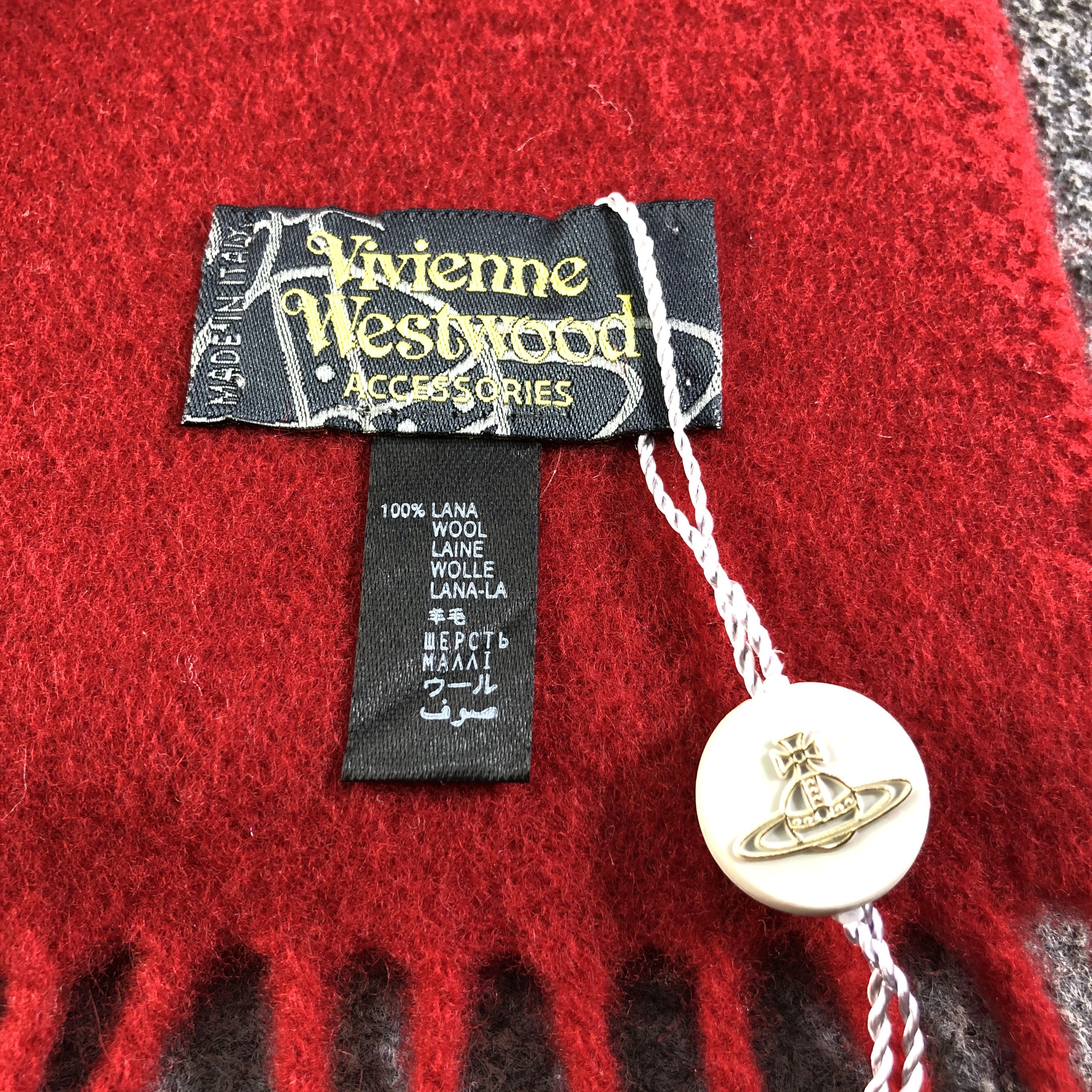Vivienne Westwood Vivienne Westwood Wool Scarf Muffler V2677 Size ONE SIZE - 5 Thumbnail