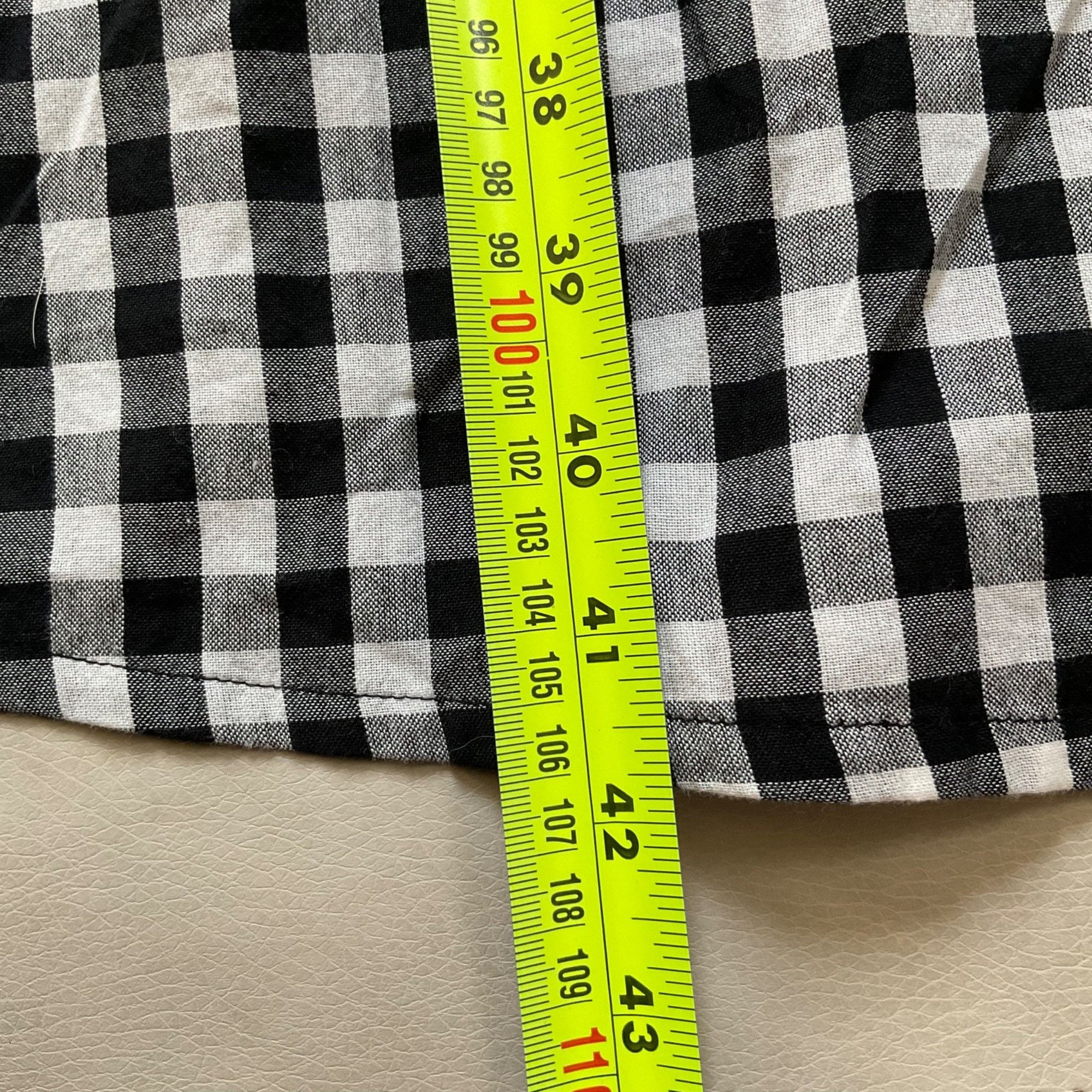 Sezane NWT Sezane MARIELLE midi DRESS Black White cotton gingham pl Size S / US 4 / IT 40 - 7 Thumbnail