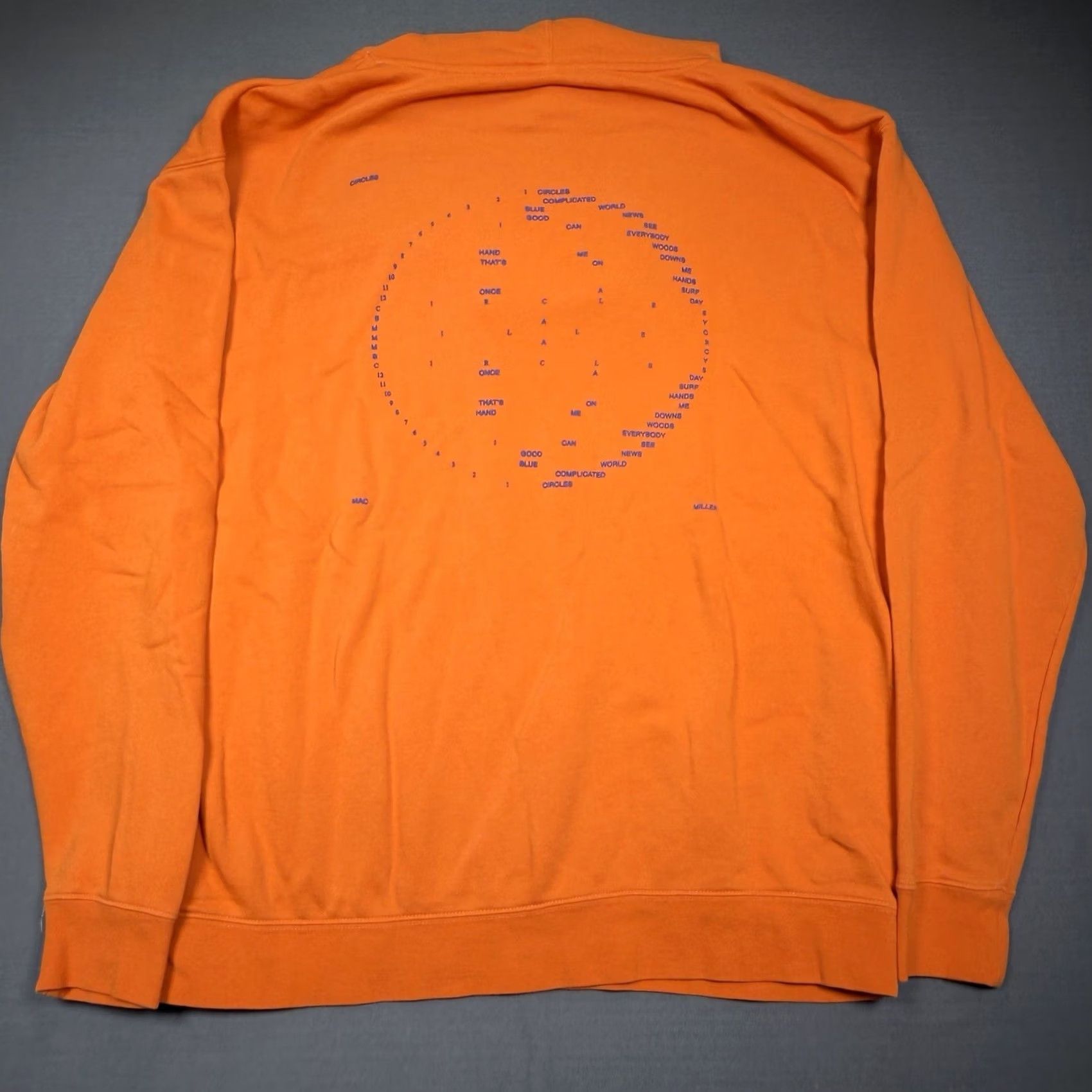 Vintage Mac Miller Circles Hoodie Orange Mens XL 2019 Official Album Merch Abstract Size US XL / EU 56 / 4 - 5 Thumbnail