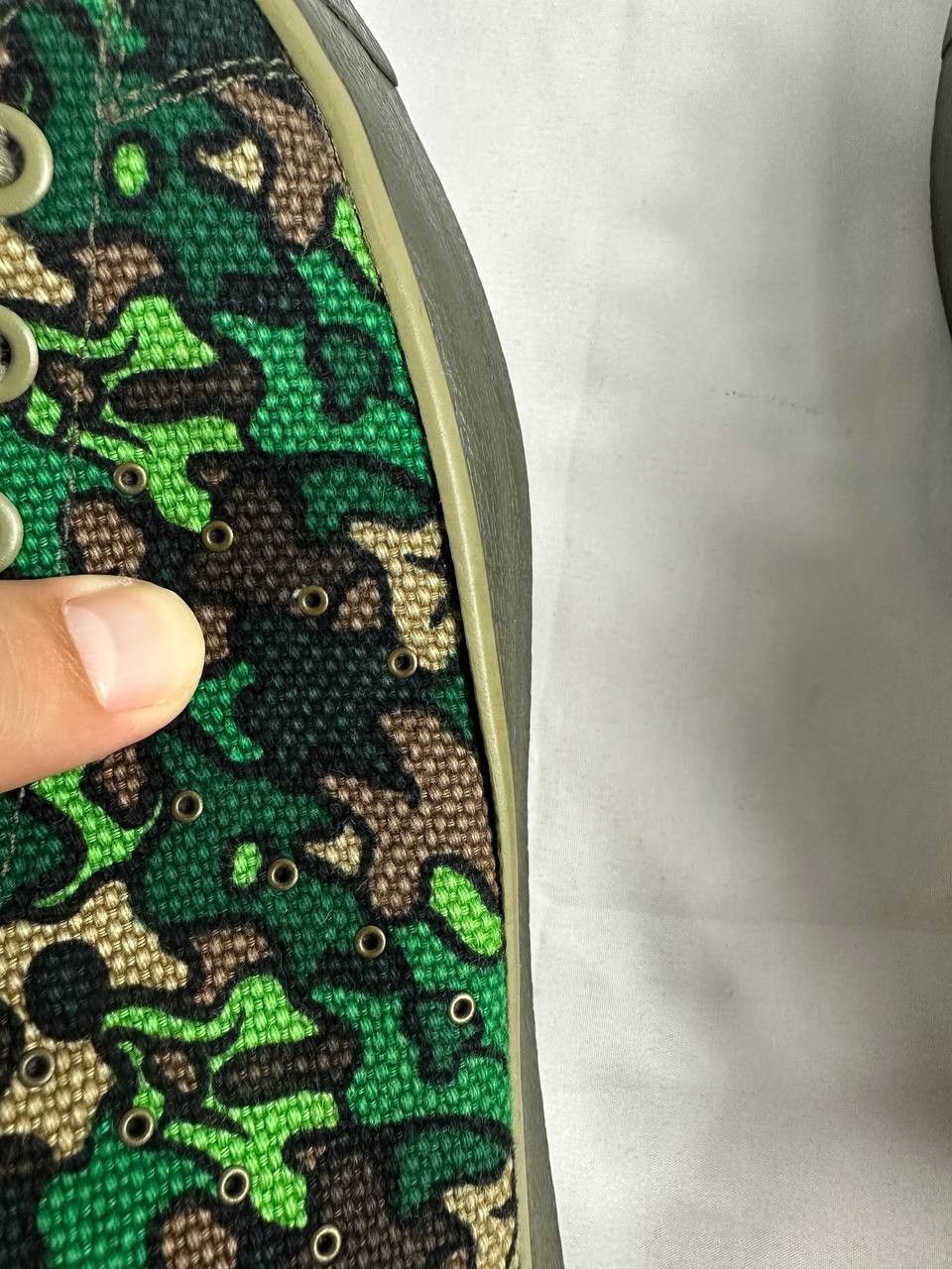 Adidas RARE Adidas Stan Smith Safety 2006 Camo Green Size US 11 / EU 44 - 9 Thumbnail