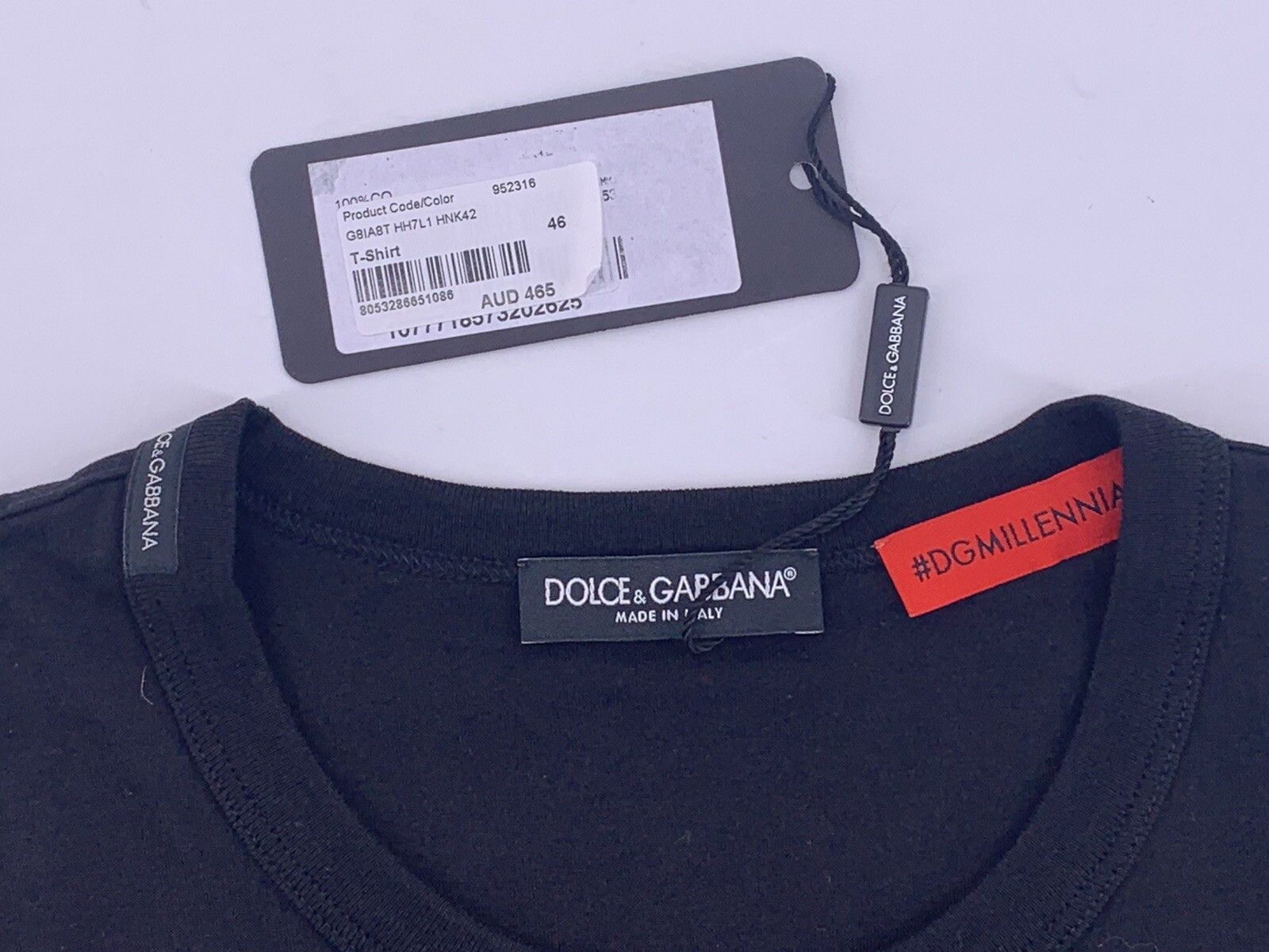 Dolce & Gabbana New Dolce & Gabbana T-Shirt Men's Size-46 / S Size US S / EU 44-46 / 1 - 3 Thumbnail
