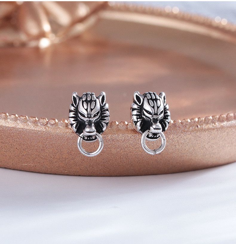 Jewelry Dark Earrings One Pairs Chrome Jewelry Size ONE SIZE - 6 Thumbnail