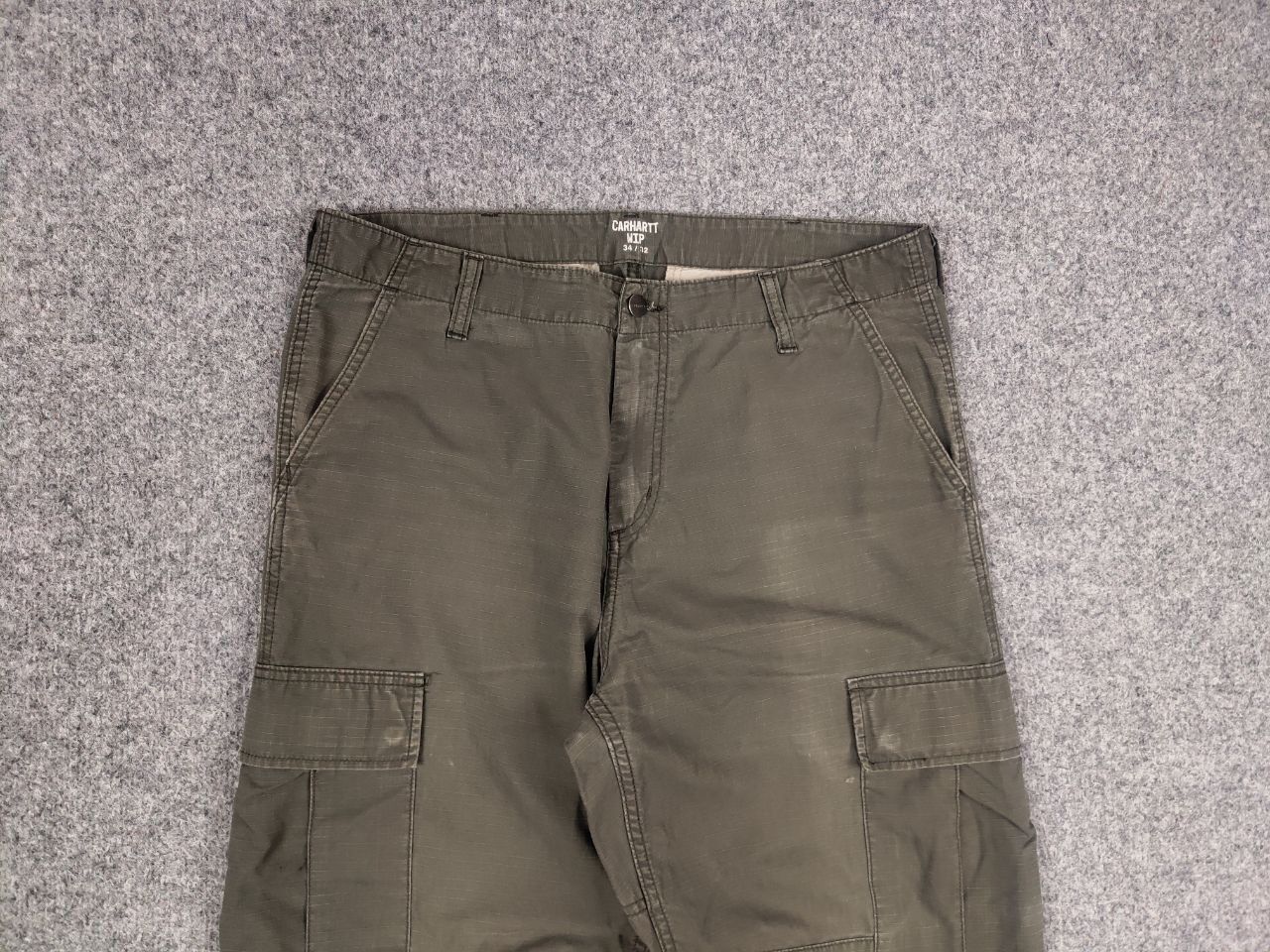 Carhartt Vintage Carhartt Green Ripstop Faded Cargo Pants Y2k Style Size US 34 / EU 50 - 10 Thumbnail