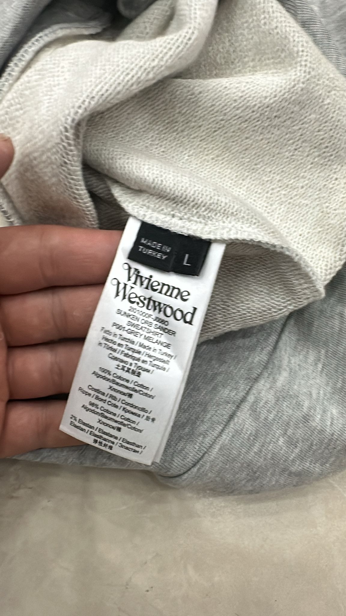 Vivienne Westwood Vivienne Westwood Sunken Orb Sander Sweatshirt Grey Large Size US L / EU 52-54 / 3 - 11 Thumbnail