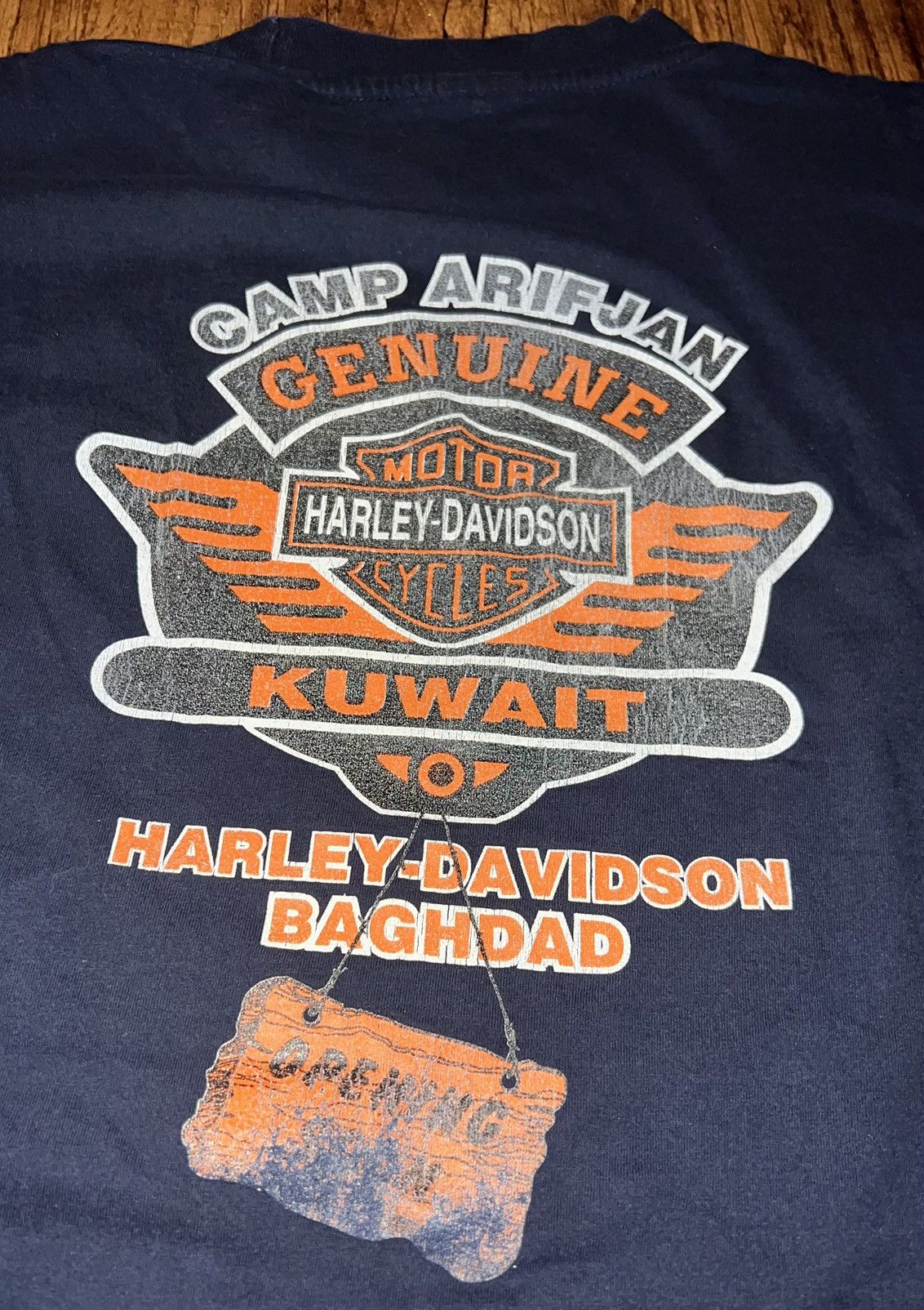 Harley Davidson × Vintage VINTAGE KUWAIT HARLEY DAVIDSON Size US L / EU 52-54 / 3 - 2 Thumbnail