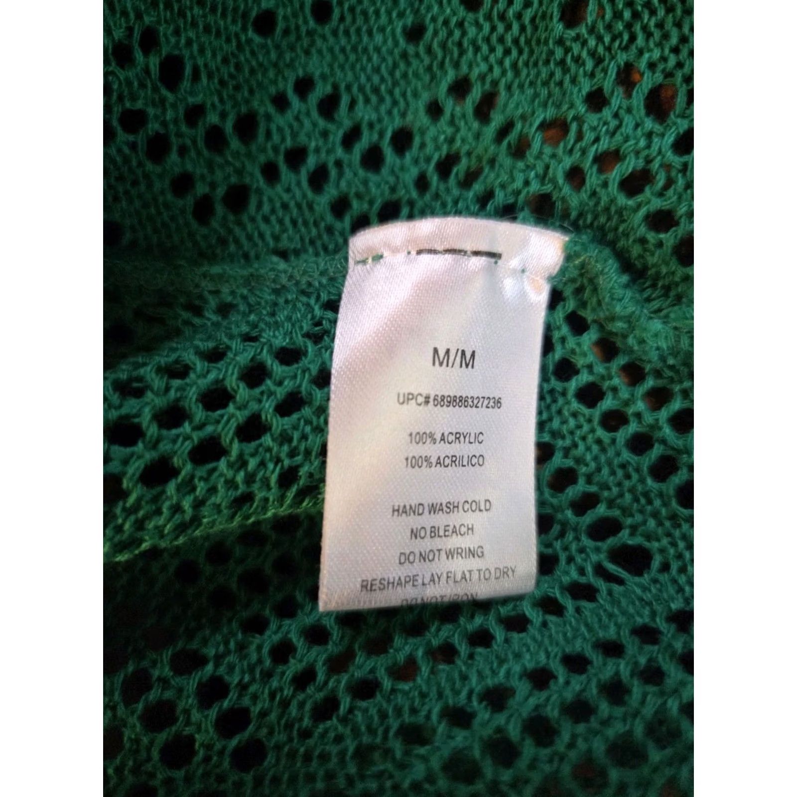 Vintage Jessica H Cardigan Top Womens M Green Open Front Cropped Sweater Short Sleeve NWT VINTAGE? Size M / US 6-8 / IT 42-44 - 7 Thumbnail