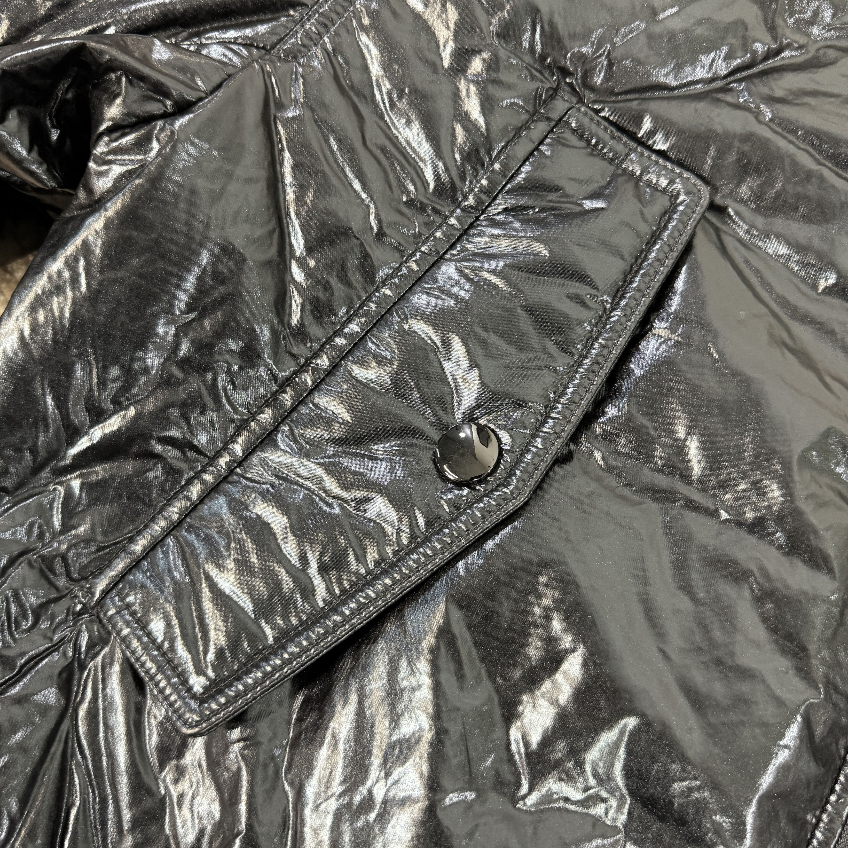 Dries Van Noten Dries Van Noten Vellow Crinkle Bomber Jacket Black RRP £1050 Size US S / EU 44-46 / 1 - 3 Thumbnail