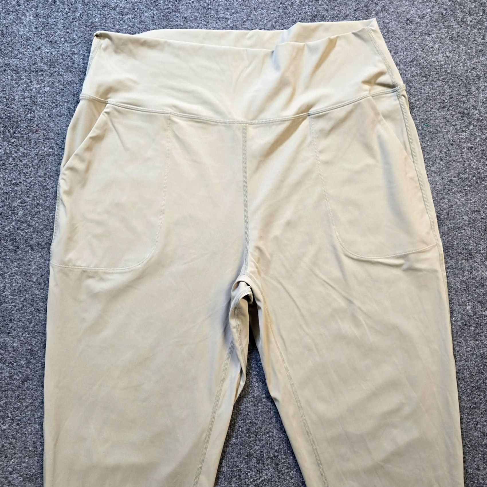 Vintage Gradual Pants Womens Size XXL Beige Tan Joggers Stretch Performance Casual Basic Size 40" / US 18 - 2 Thumbnail