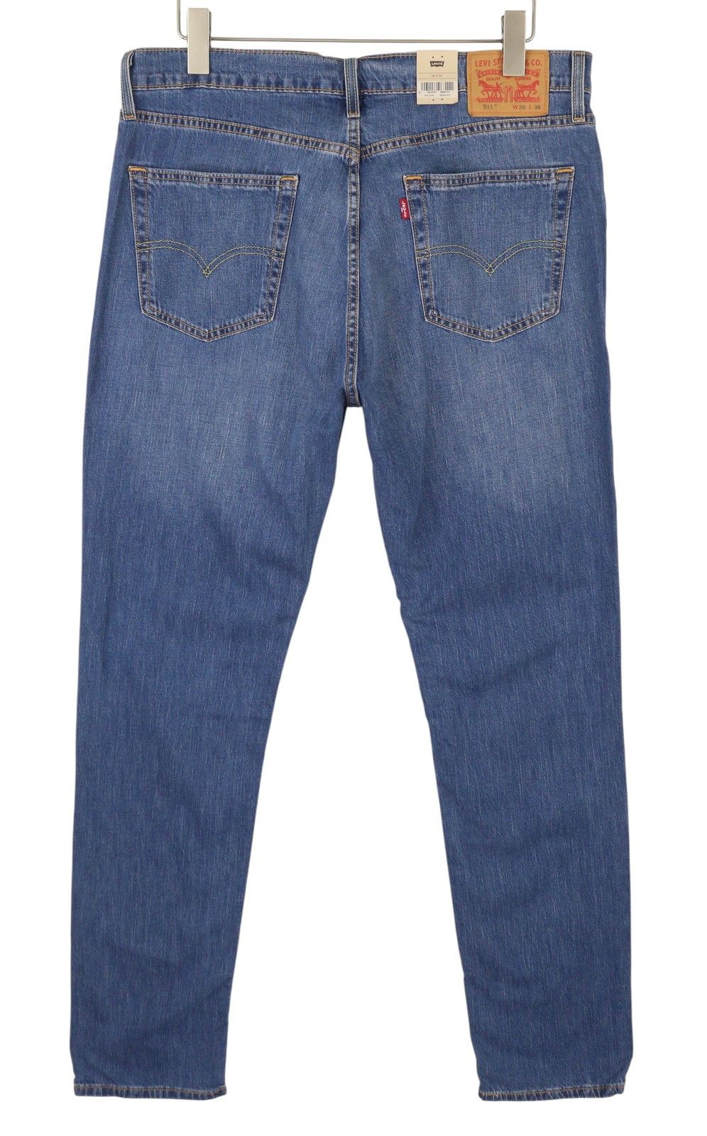 Levi's 511 W36/L36 Blue Faded Lightweight Stretch Jeans 87070 Size US 36 / EU 52 - 2 Thumbnail