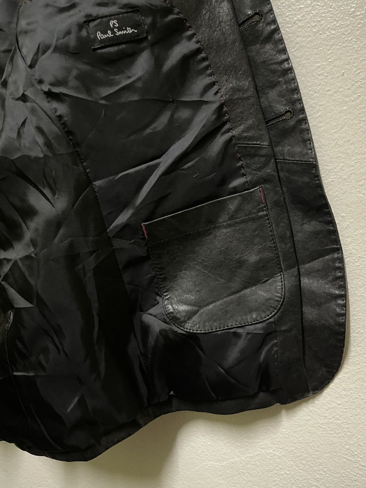 Paul Smith Paul Smith Leather Jacket Blazer Size US S / EU 44-46 / 1 - 15 Thumbnail