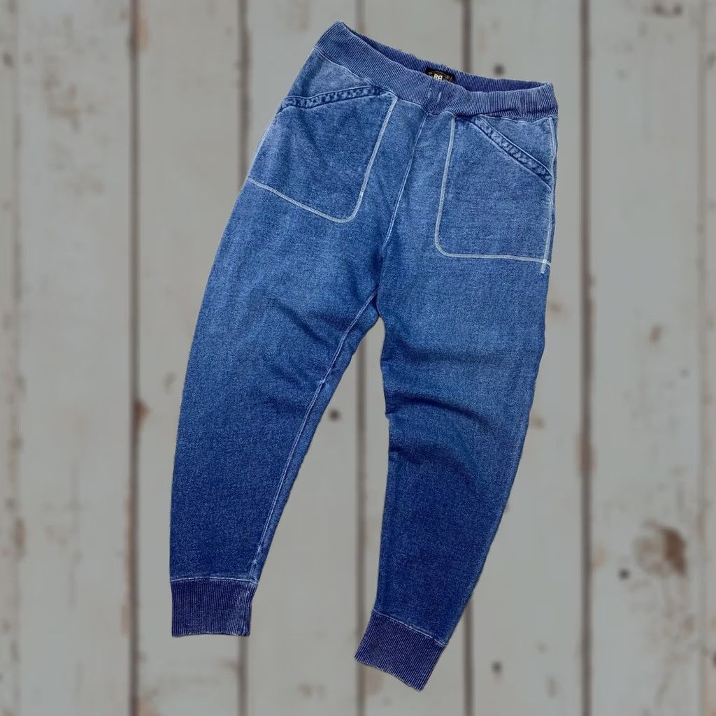 Ralph Lauren Ralph Lauren RRL Indigo Cotton Sweatpants Men L Blue Size US 33 - 1 Thumbnail
