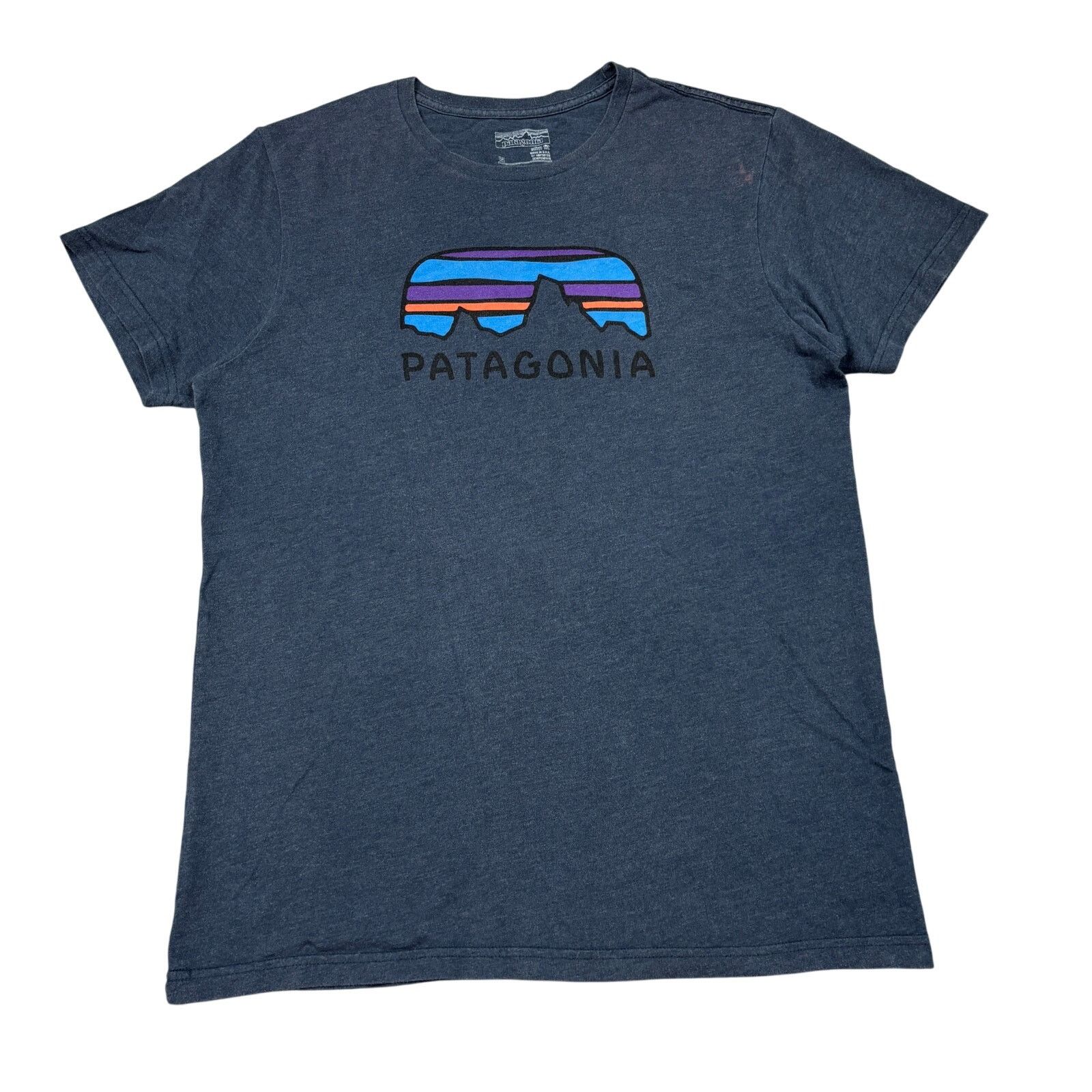 Patagonia Patagonia Slim Fit Mountain Logo Short Sleeve Shirt Men's M Size US M / EU 48-50 / 2 - 1 Thumbnail