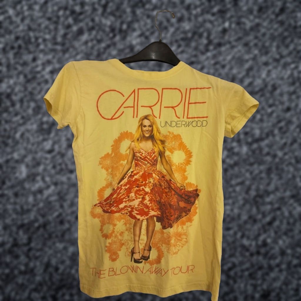 Tultex Carrie Underwood Blown Away Tour T Shirt M Yellow Shirt Womens Size M / US 6-8 / IT 42-44 - 1 Thumbnail