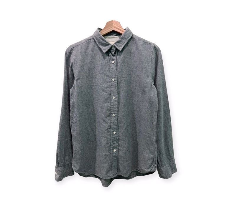 image of Narrow Route Plain Flannel Shirt, Men's (Size Medium)