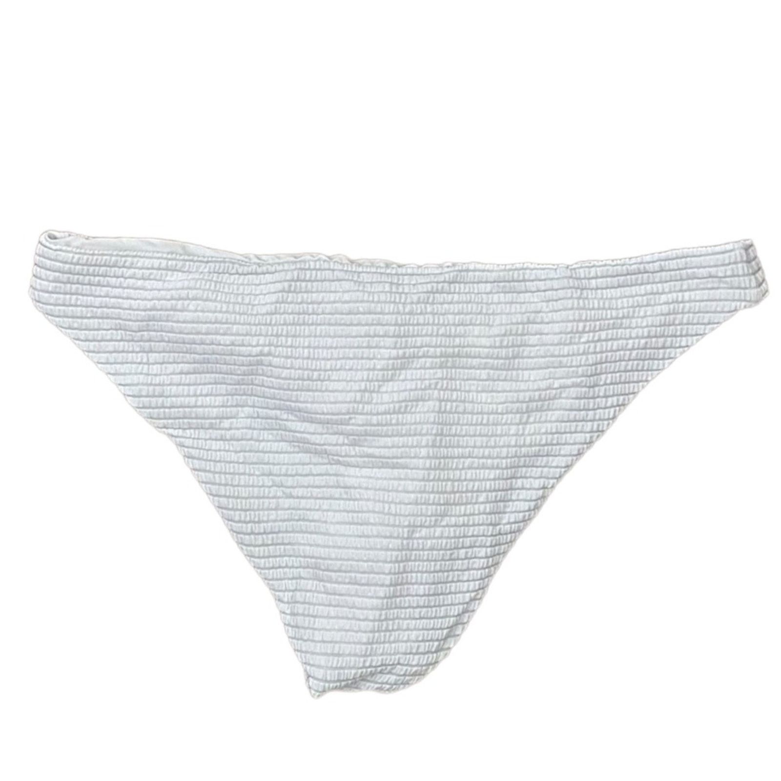 Eberjey Eberjey White $88 Waves Annia Bikini Bottom Medium Size ONE SIZE - 2 Thumbnail
