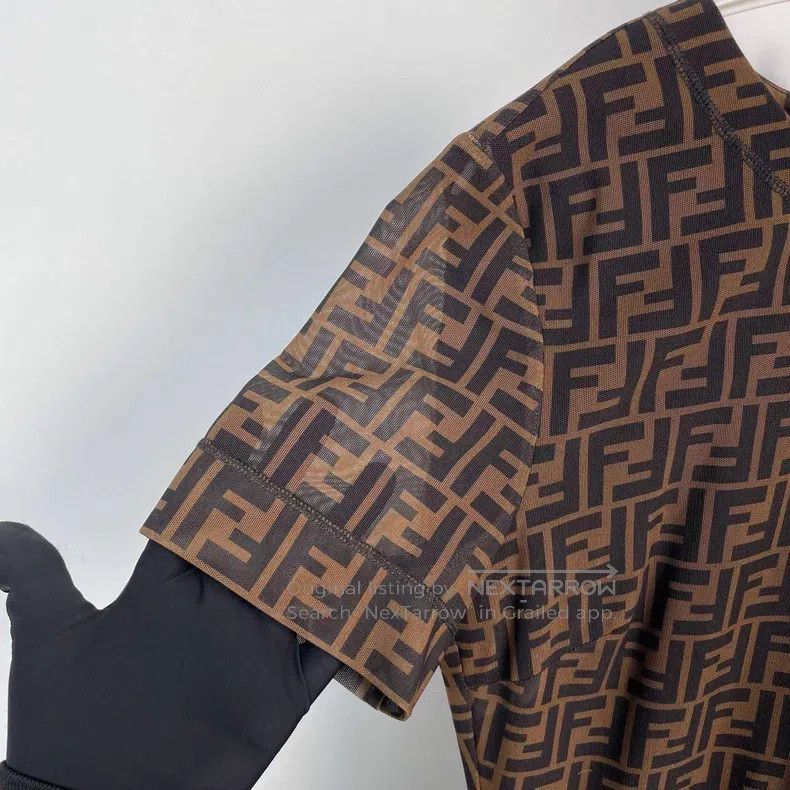 Fendi Fendi Acrylic Knit Dress - Brown Size XS / US 0-2 / IT 36-38 - 5 Thumbnail
