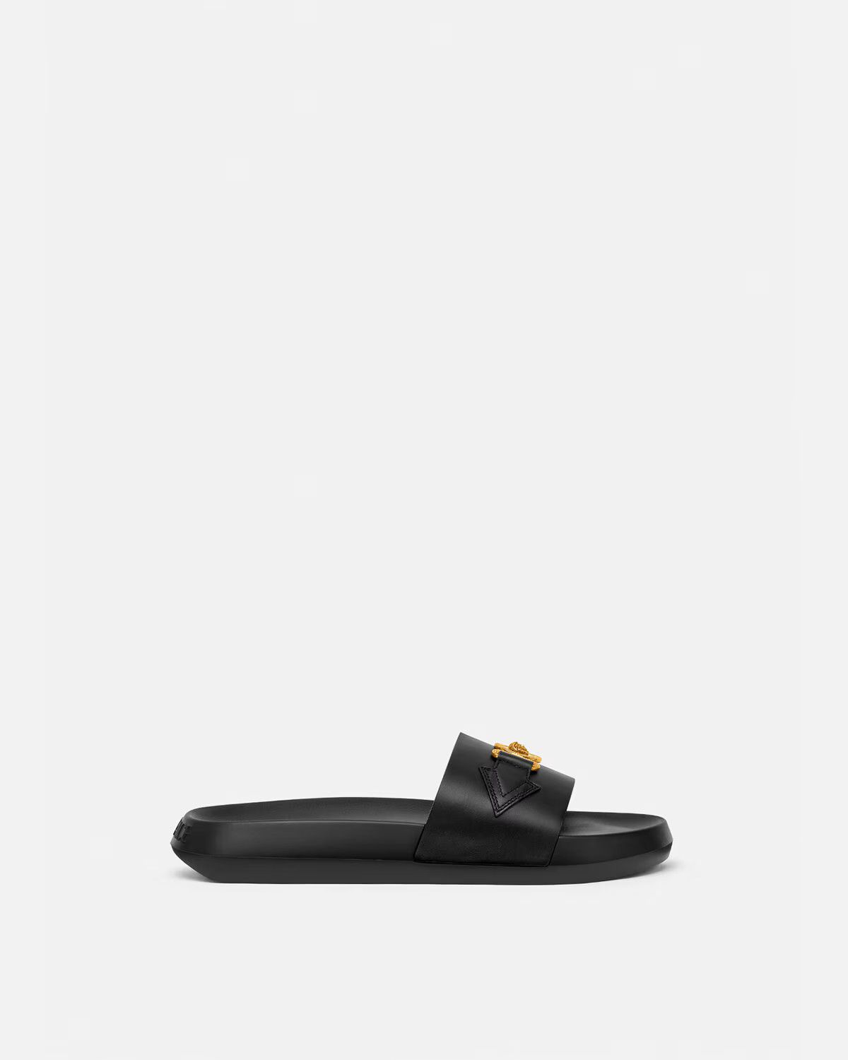 Versace o1s22i1n1024 Medusa Biggie Slides in Black Size US 7 / IT 37 - 1 Thumbnail