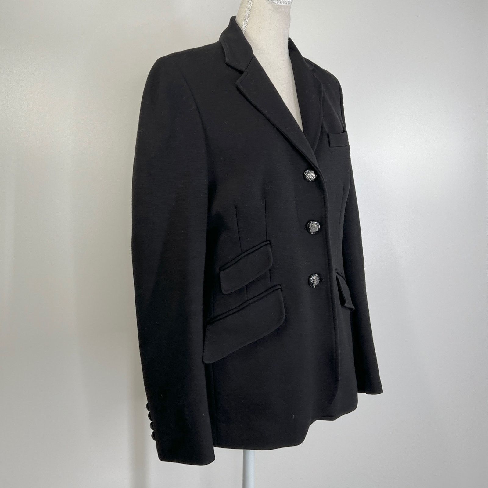 Lauren Ralph Lauren Lauren Ralph Lauren Ponte Knit Blazer Black Dark Romantic Size M / US 6-8 / IT 42-44 - 2 Thumbnail