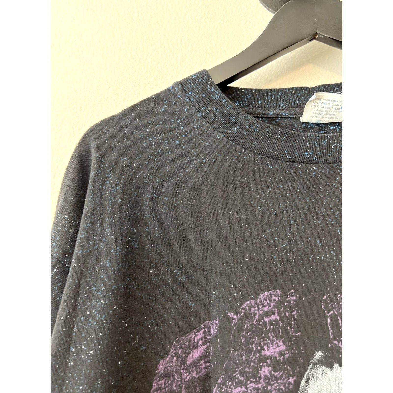 Vintage VINTAGE Wolf Pack All Over Print T Shirt Nature Moon AOP Fade Black XL Caribbean Dream Men T-Shirt Short Sleeve Crew Neck 1990s Graphic Print Size US XL / EU 56 / 4 - 6 Thumbnail