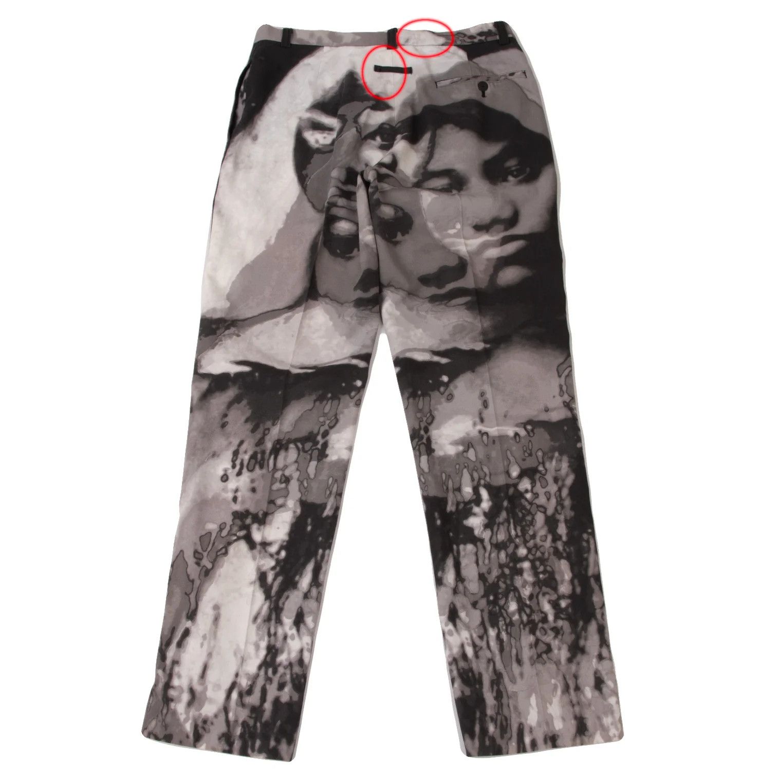Jean Paul Gaultier Face Graphic Setup Suit in White and Gray, Size 48/50 Size US M / EU 48-50 / 2 - 16 Thumbnail