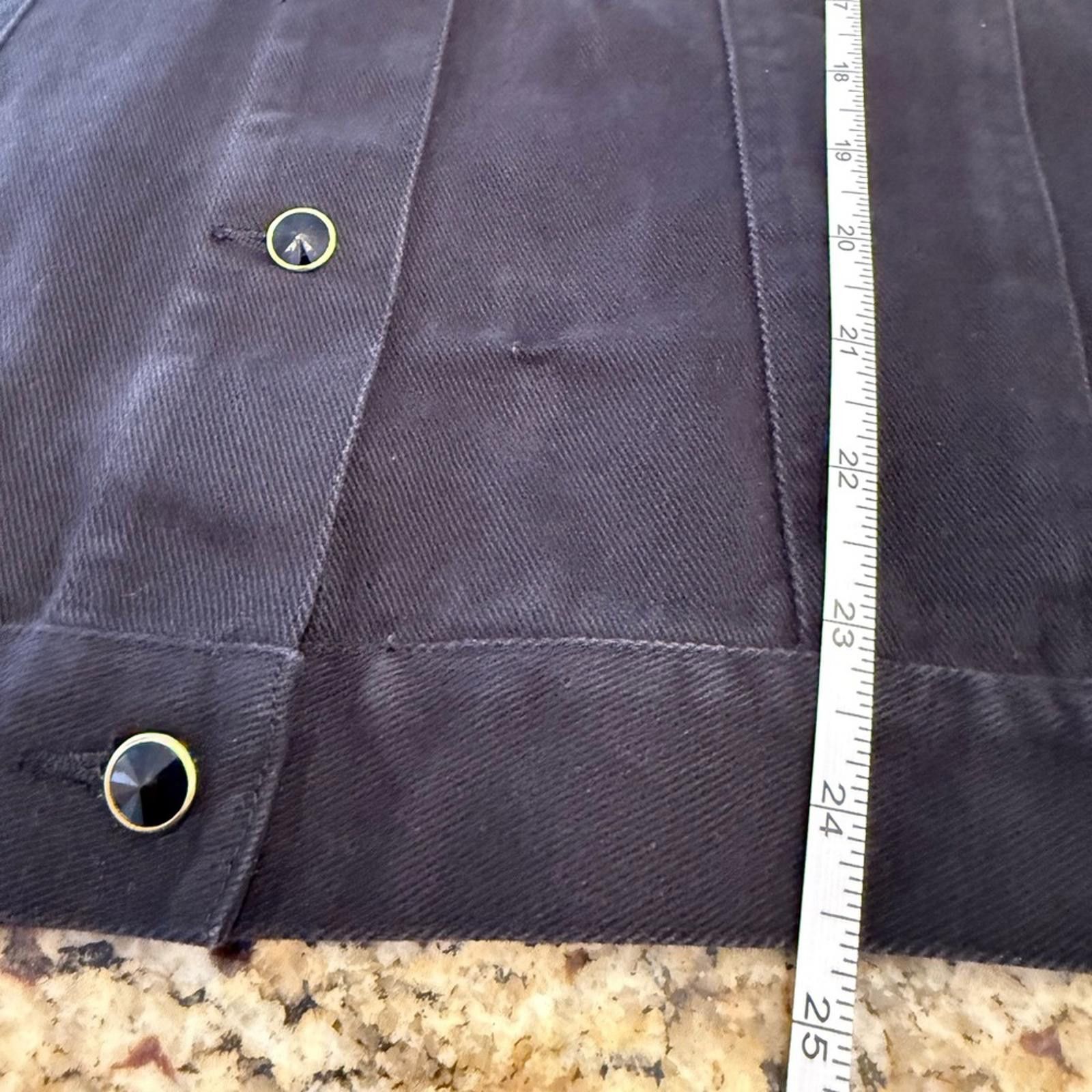 Other Laura Ashley black denim jacket jewel embellished SZ M Size M / US 6-8 / IT 42-44 - 8 Thumbnail
