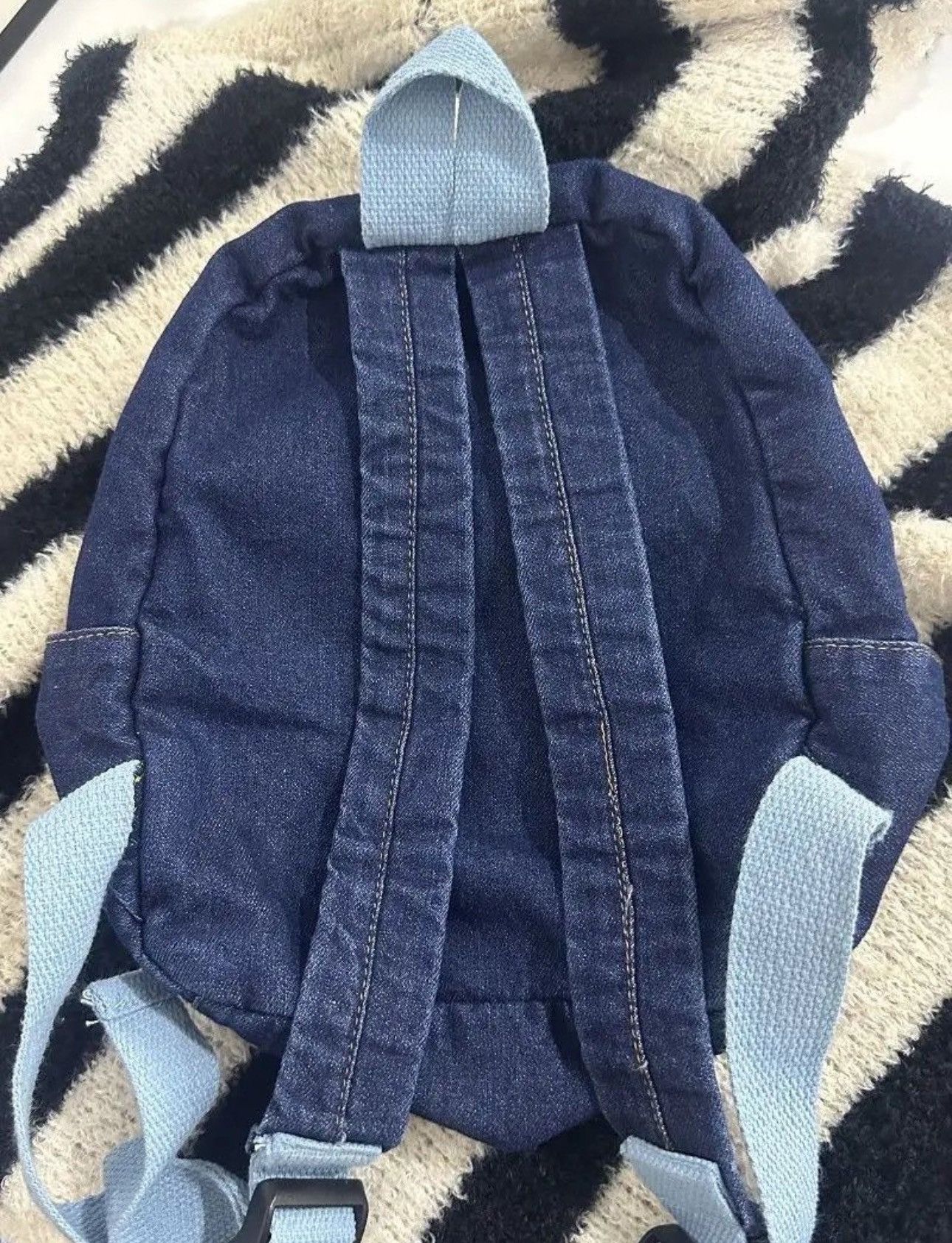 Japanese Brand Denim Classic Simple Backpack Size ONE SIZE - 2 Thumbnail