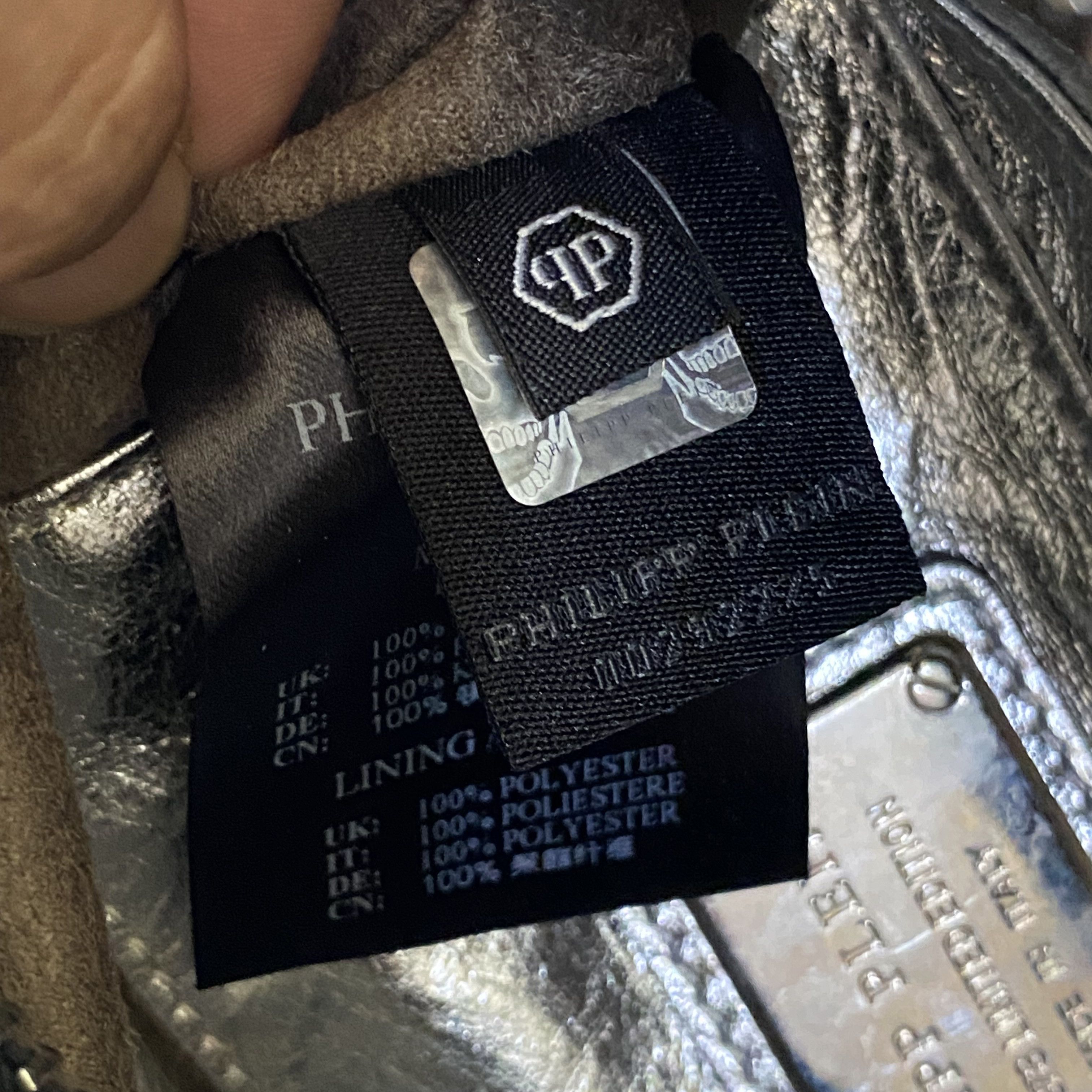 Philipp Plein Mini Cornelia Silver Crystal Studded Skull Leather Backpack Size ONE SIZE - 15 Thumbnail