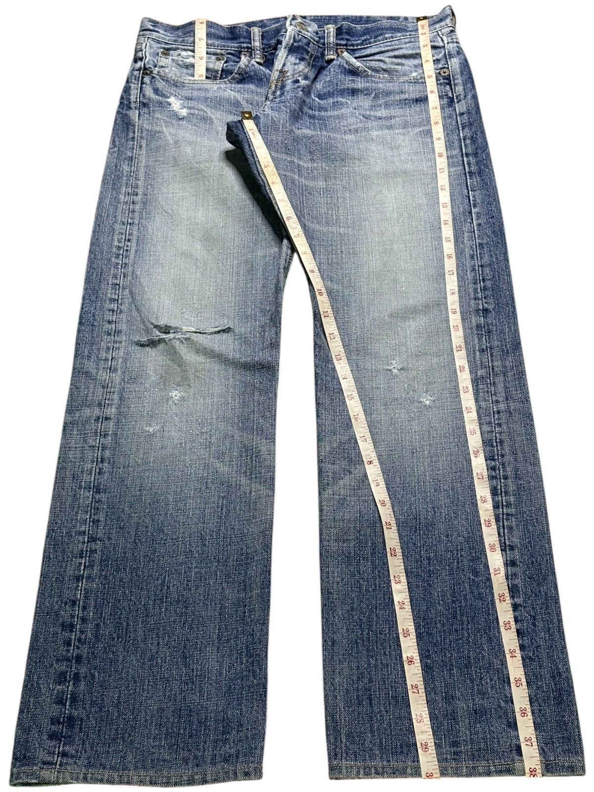 Eternal × Japanese Brand Vintage Japanese Eternal Mud Wash Distressed Jeans Size US 29 - 13 Thumbnail