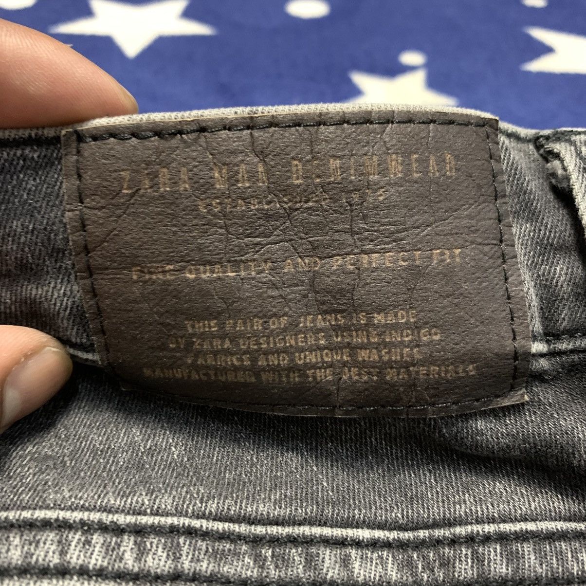 Zara ZARA MAN Rock Star Studded Biker Stretchable Denim Size US 28 / EU 44 - 17 Thumbnail