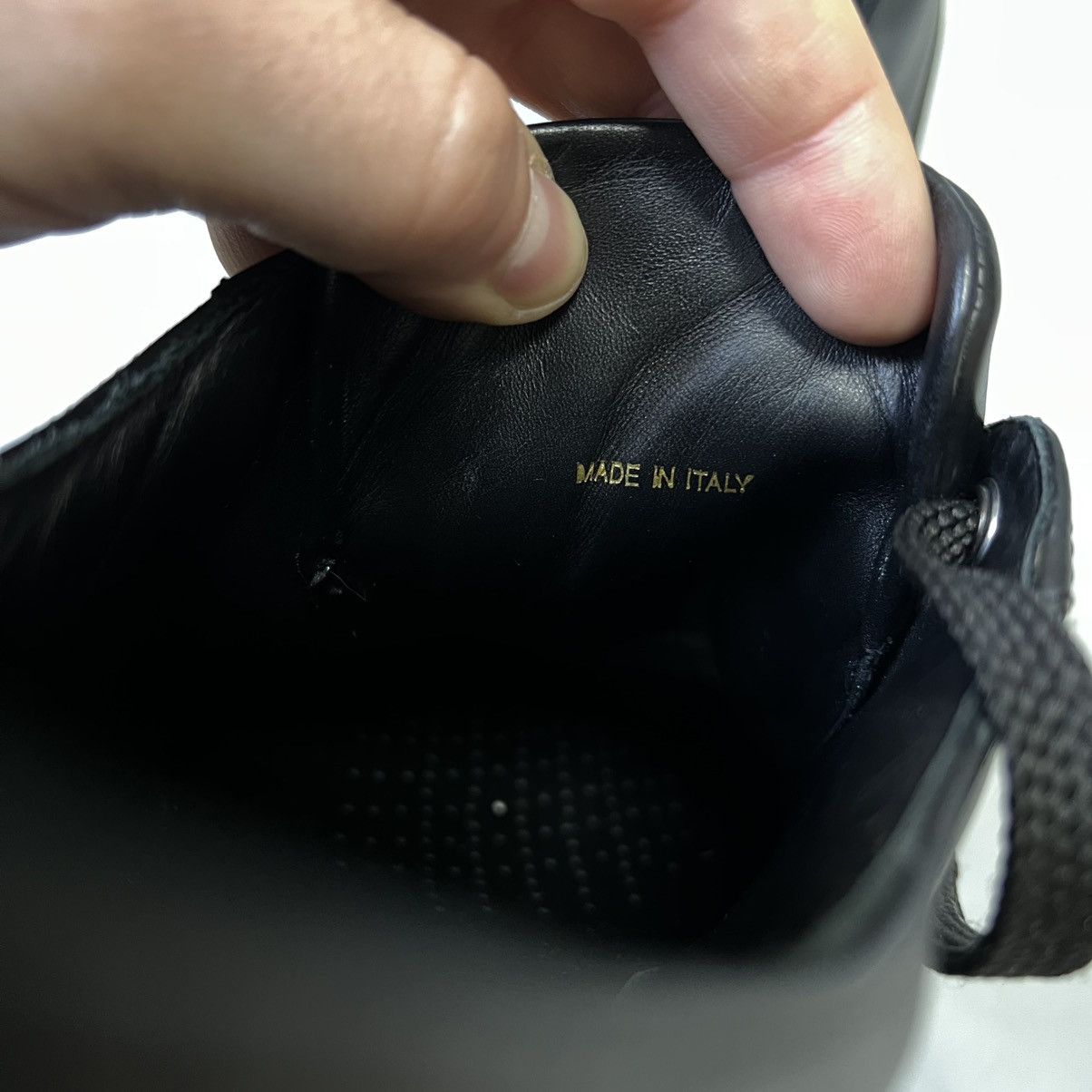 Prada Prada Sneakers Leather Shoes Black Luxury UK 8 men's Size US 9 / EU 42 - 14 Thumbnail