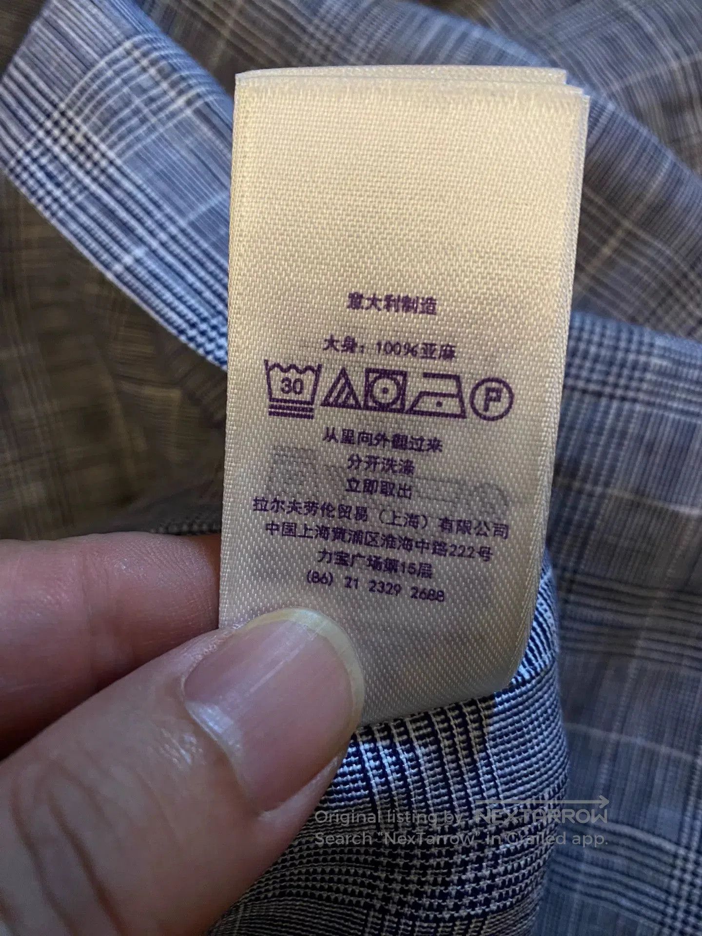 Ralph Lauren Purple Label Ralph Lauren Purple Label Linen Shirt. Size US L / EU 52-54 / 3 - 8 Thumbnail