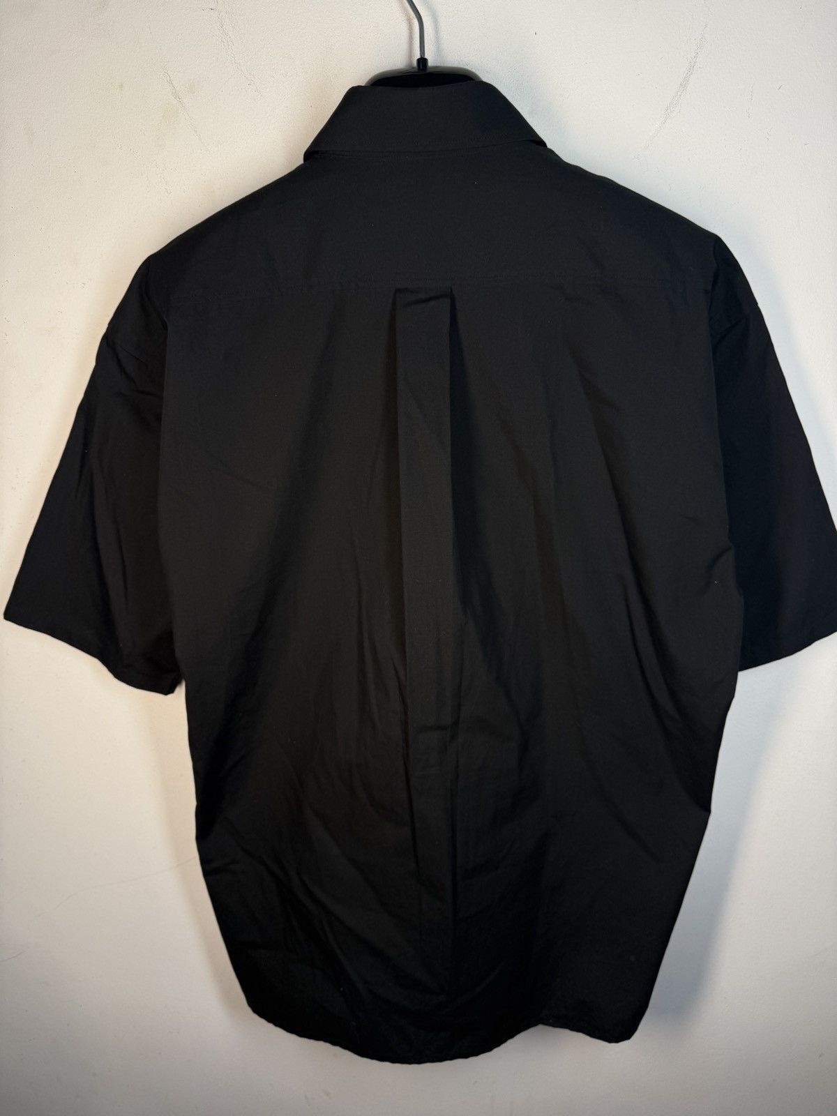 Yves Saint Laurent Black YSL Shirt Short Sleeve Button Up Collar Vintage y2k Size US M / EU 48-50 / 2 - 5 Thumbnail