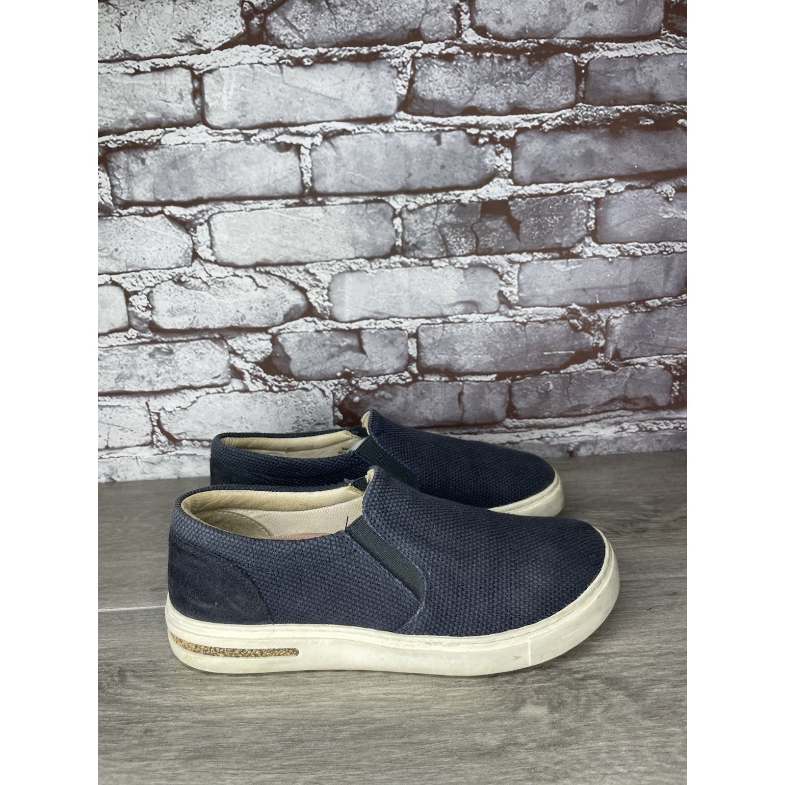 Birkenstock Birkenstock Oswego Midnight Blue Canvas Suede Slip On Shoes Size US 7 / IT 37 - 16 Thumbnail