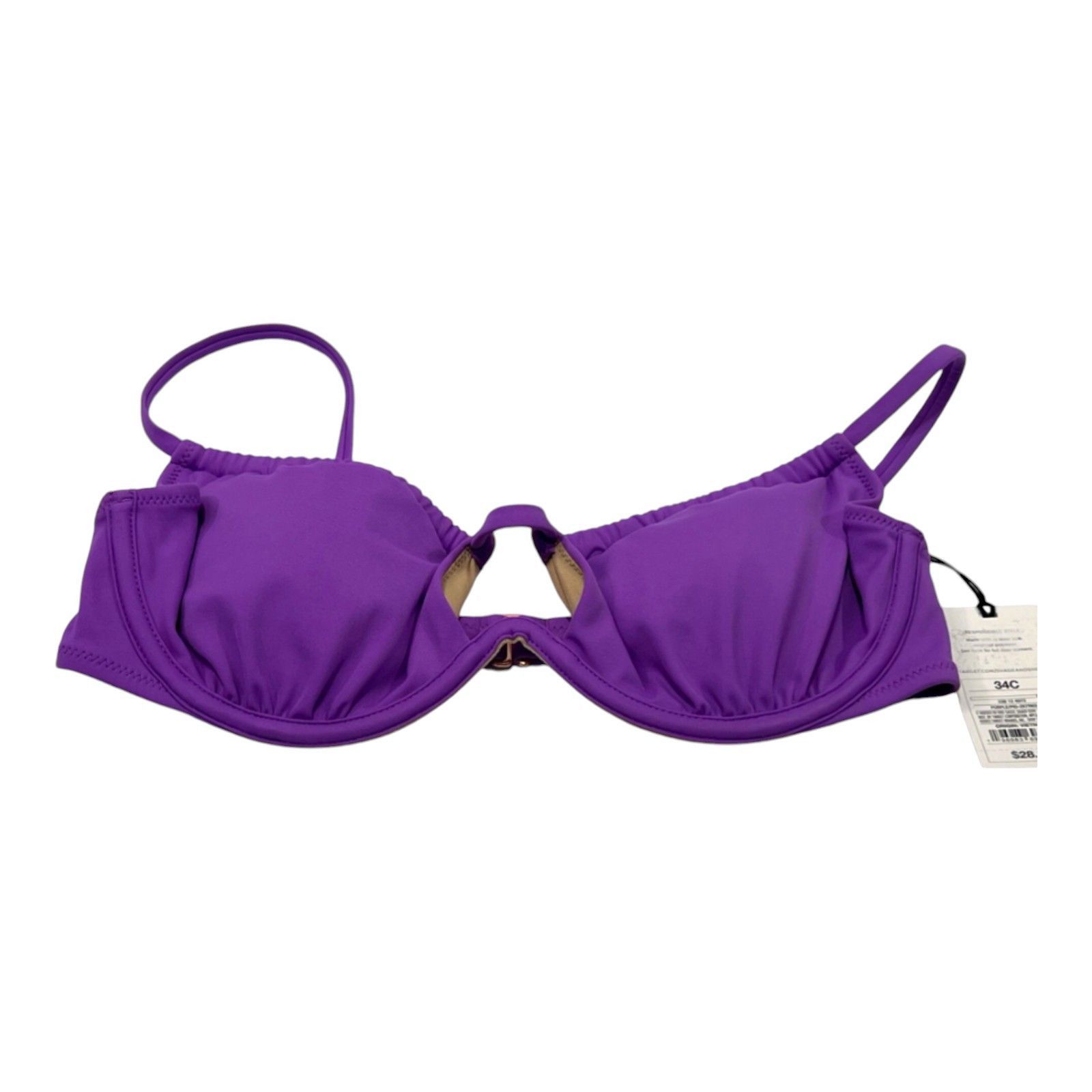 Other Shade & Shore - Women's Tunneled Neckline Underwire Bikini T Size ONE SIZE - 3 Thumbnail