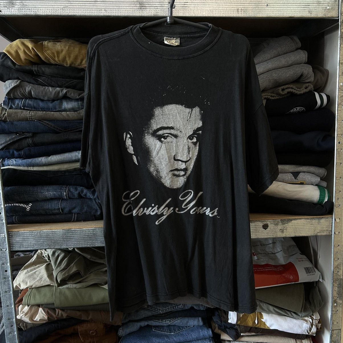 Band Tees Vintage Elvis Presley Zip It Big Logo rock band tee size L Size US L / EU 52-54 / 3 - 1 Thumbnail