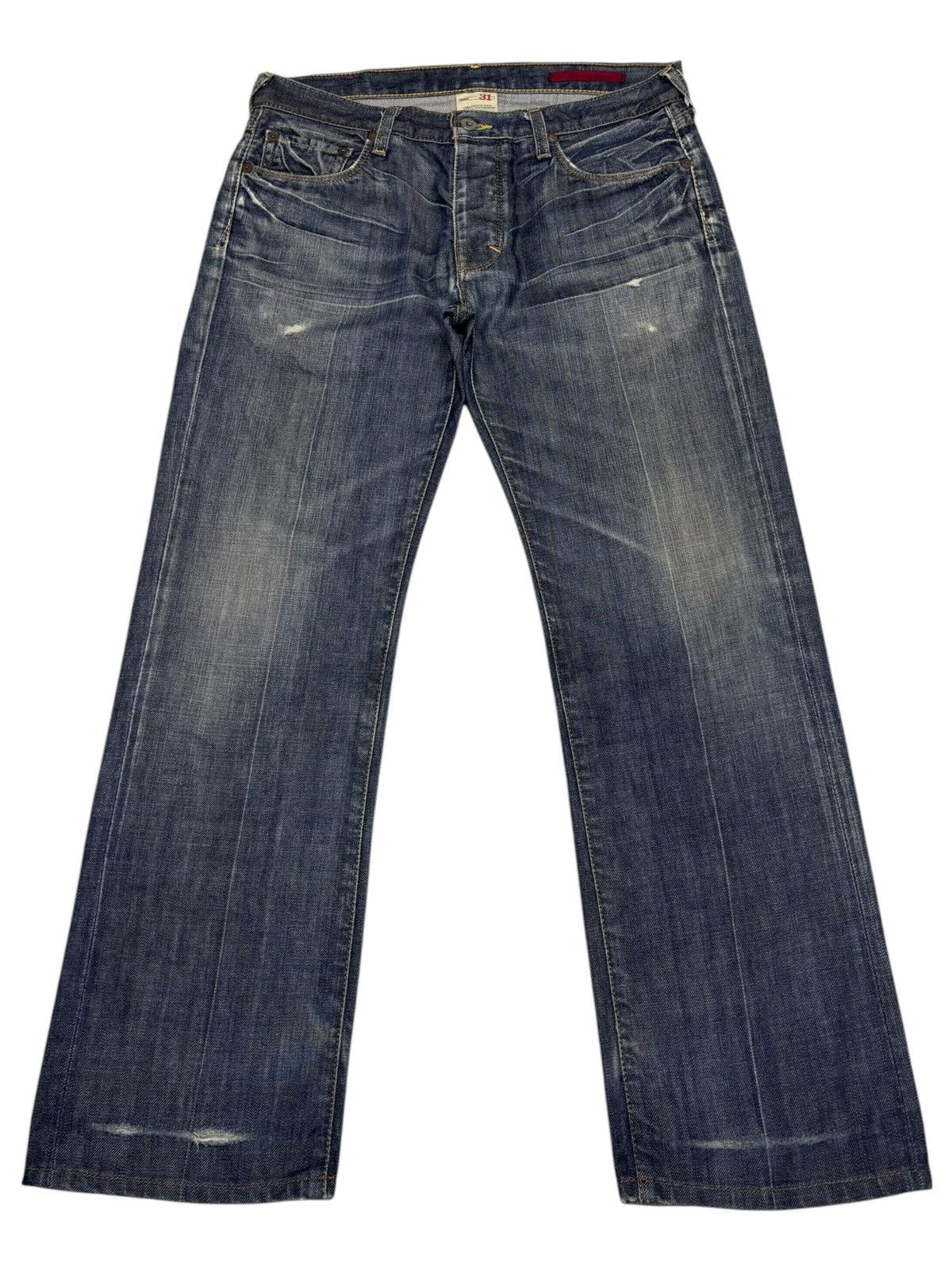 Kapital FLARE JEANS BANANA REPUBLIC DISTRESSED DENIM JEANS Size US 32 / EU 48 - 1 Thumbnail
