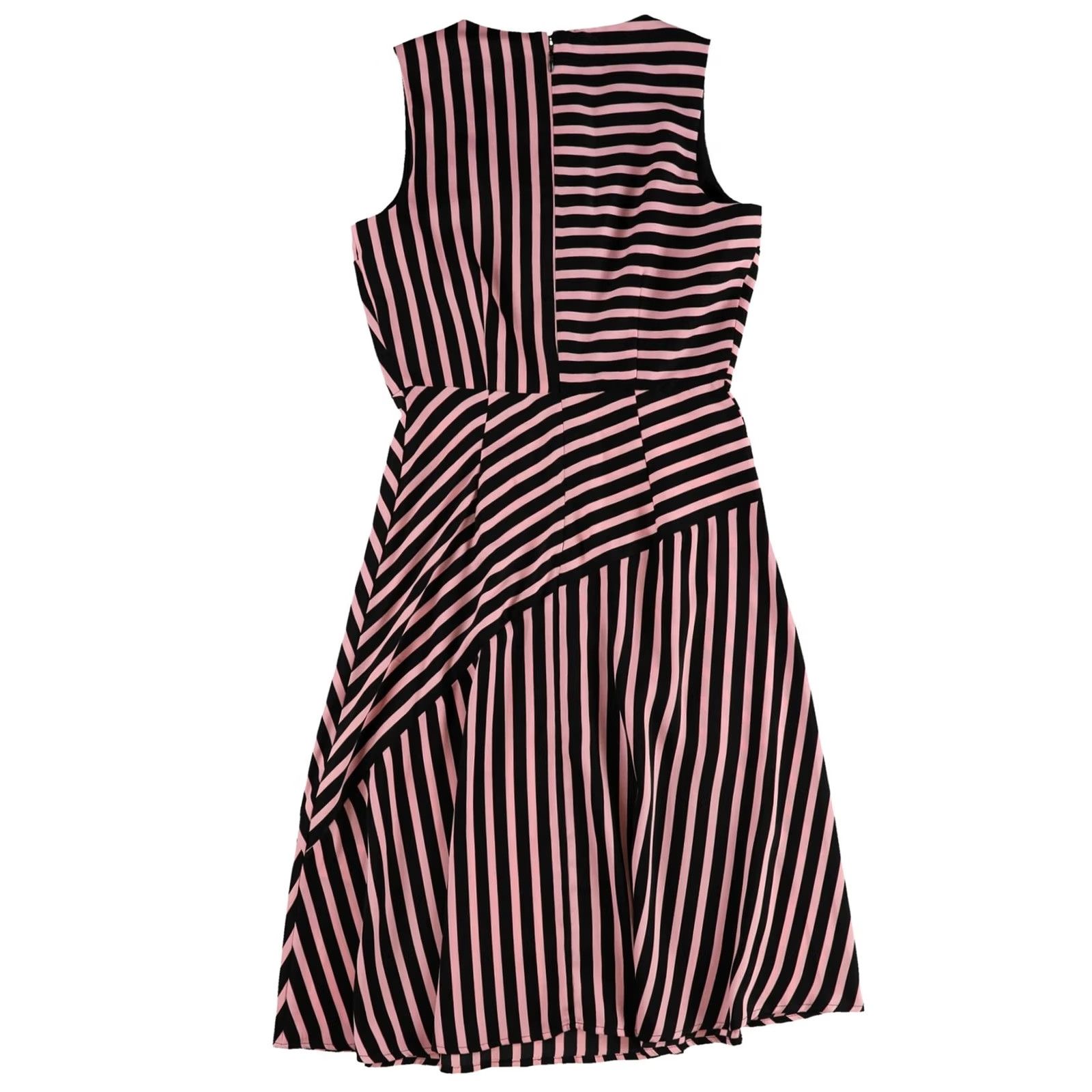 Bar III bar III Womens Mixed-Stripe Fit & Flare Dress XL Pink Size XL / US 12-14 / IT 48-50 - 2 Thumbnail